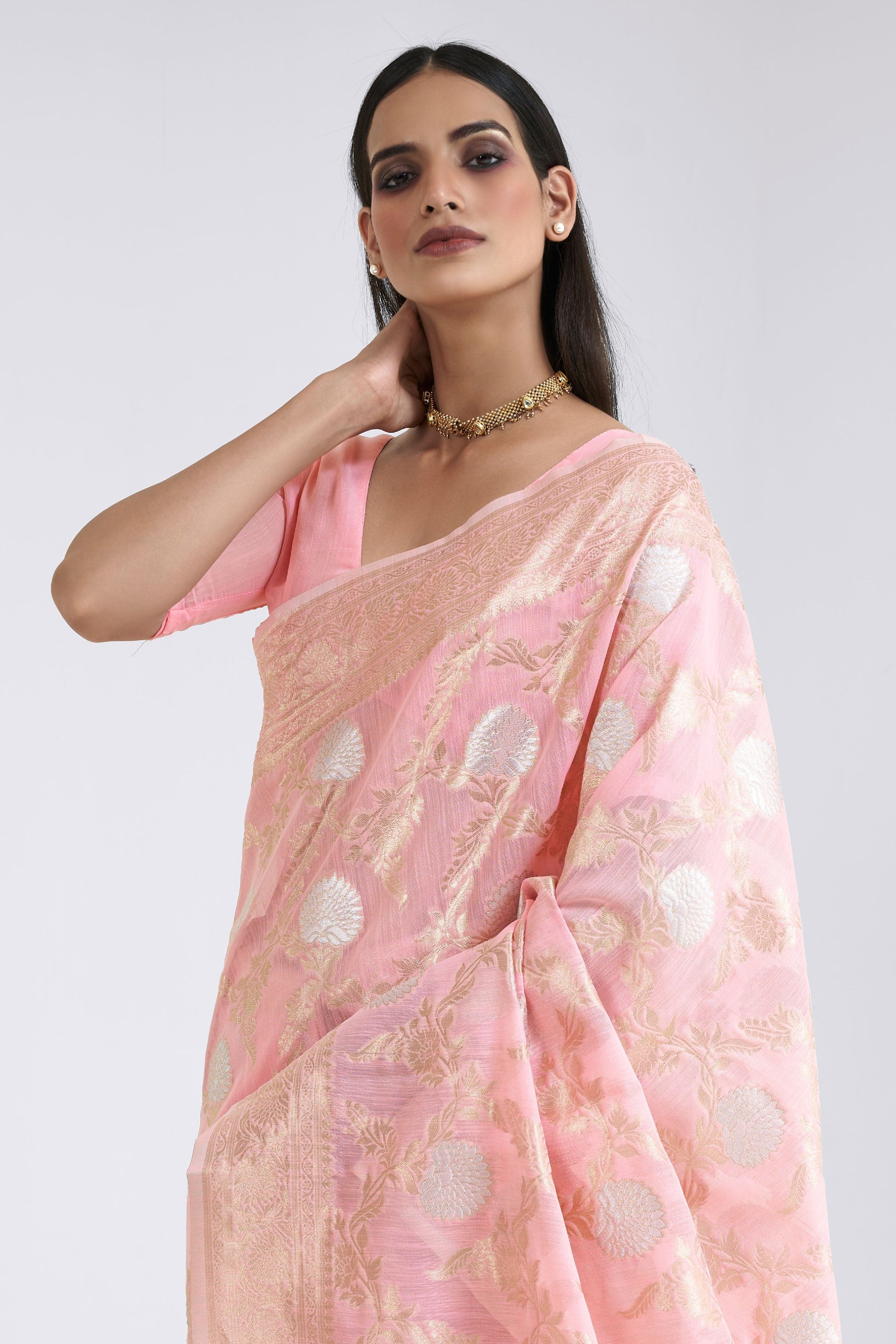 pink-linen-saree-zb140071_2_SareeButa.com