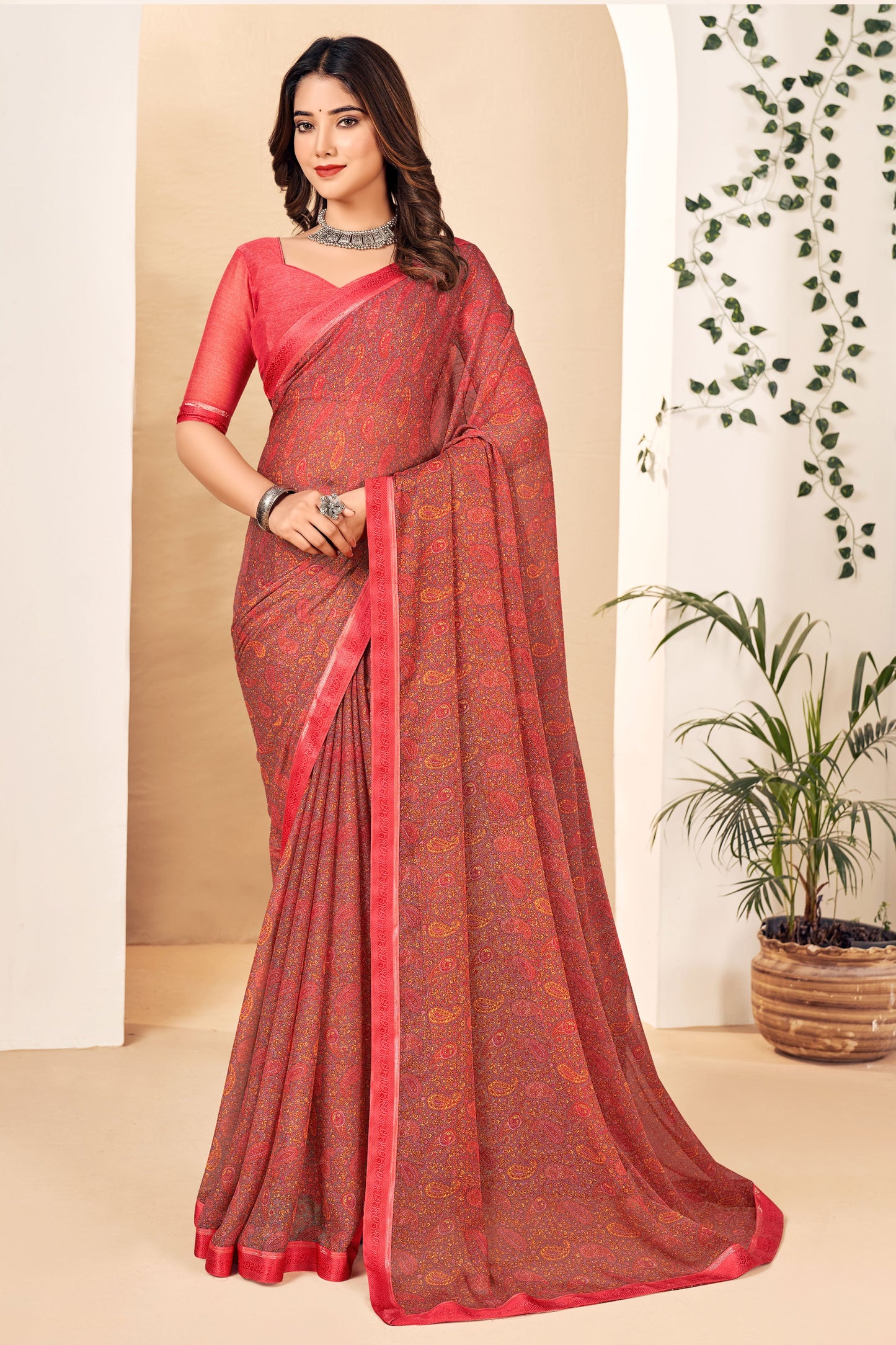 pink-printed-chiffon-saree-zb132694_1_SareeButa.com