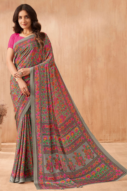 pink-printed-crepe-saree-zb131860_1_SareeButa.com