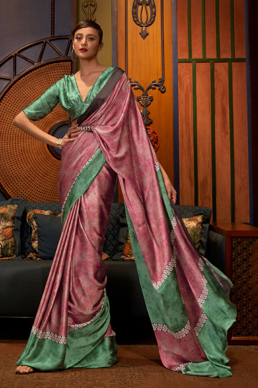 pink-printed-crepe-saree-zb140143_1_SareeButa.com