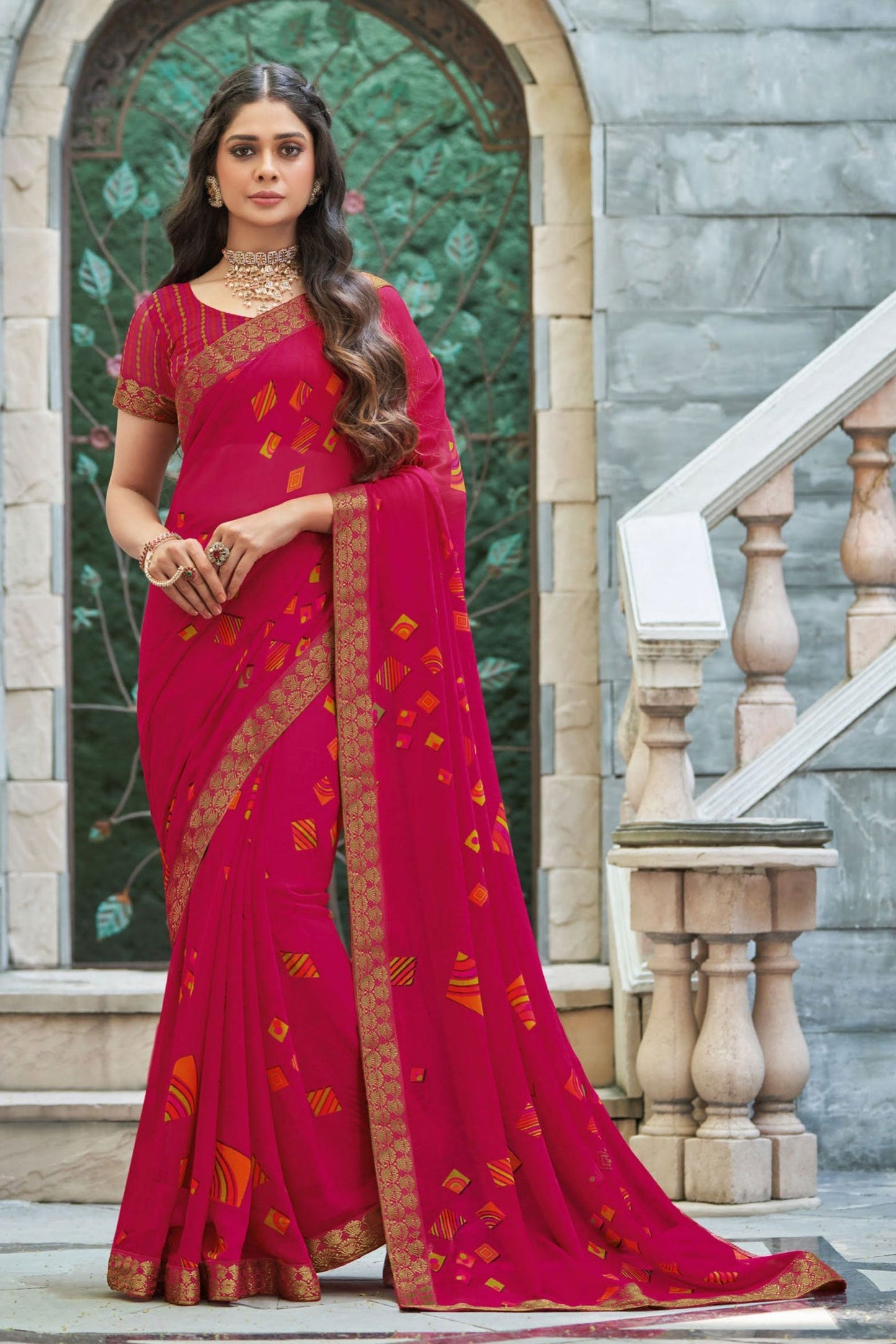 pink-printed-georgette-saree-zb130909_1_SareeButa.com