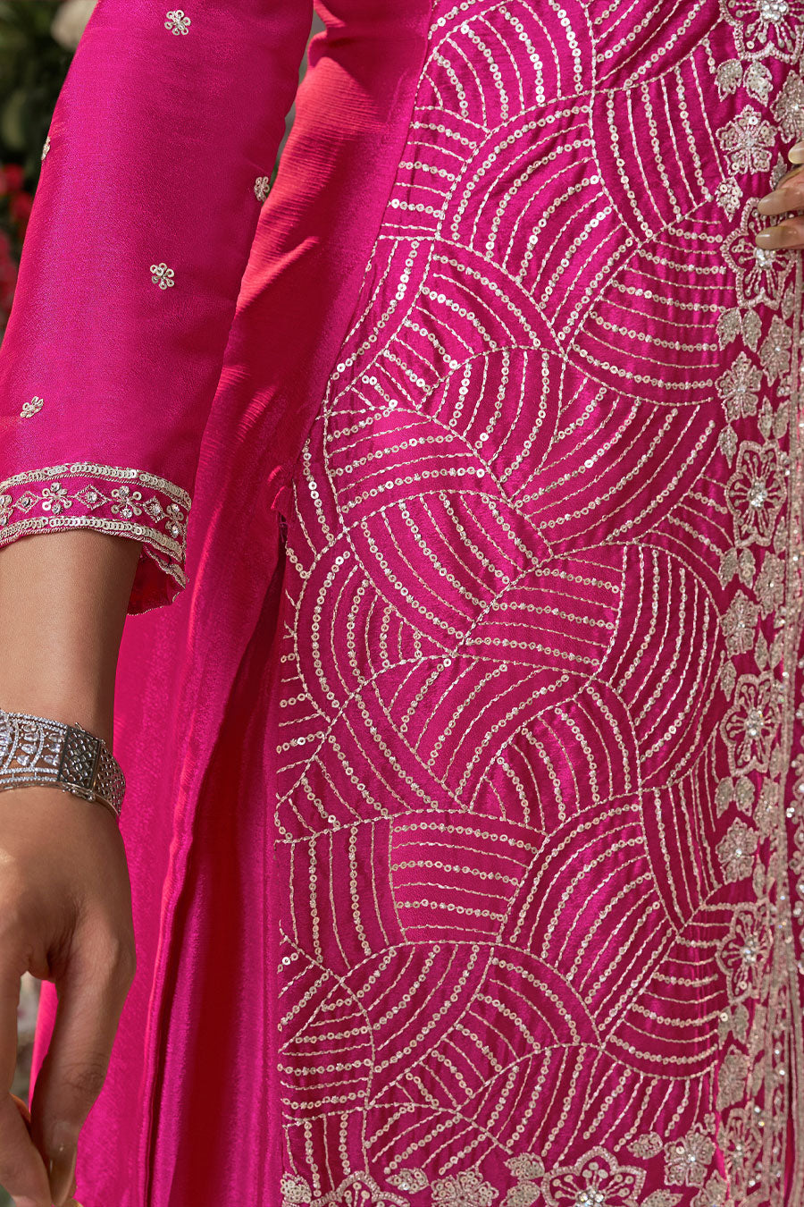 Pink Readymade Chinon Sharara Suit-SS953_5_SareeButa.com
