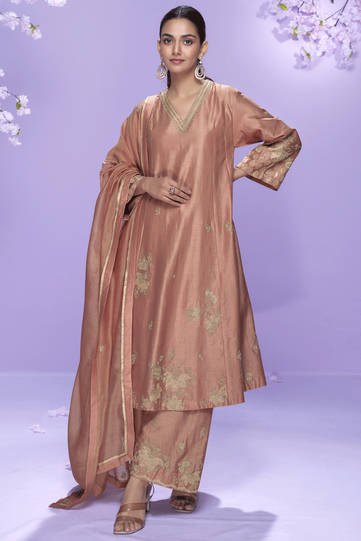 Pink Readymade Embroidered A-Line Silk Suit-SS764_1_SareeButa.com