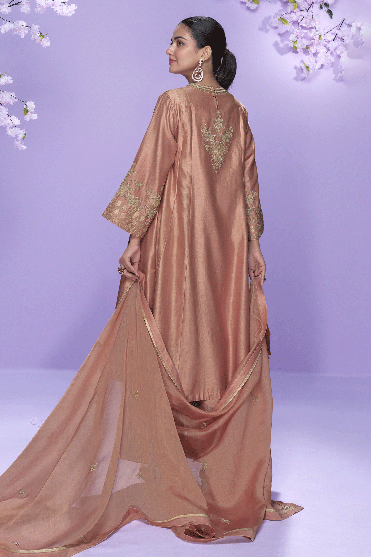Pink Readymade Embroidered A-Line Silk Suit-SS764_3_SareeButa.com