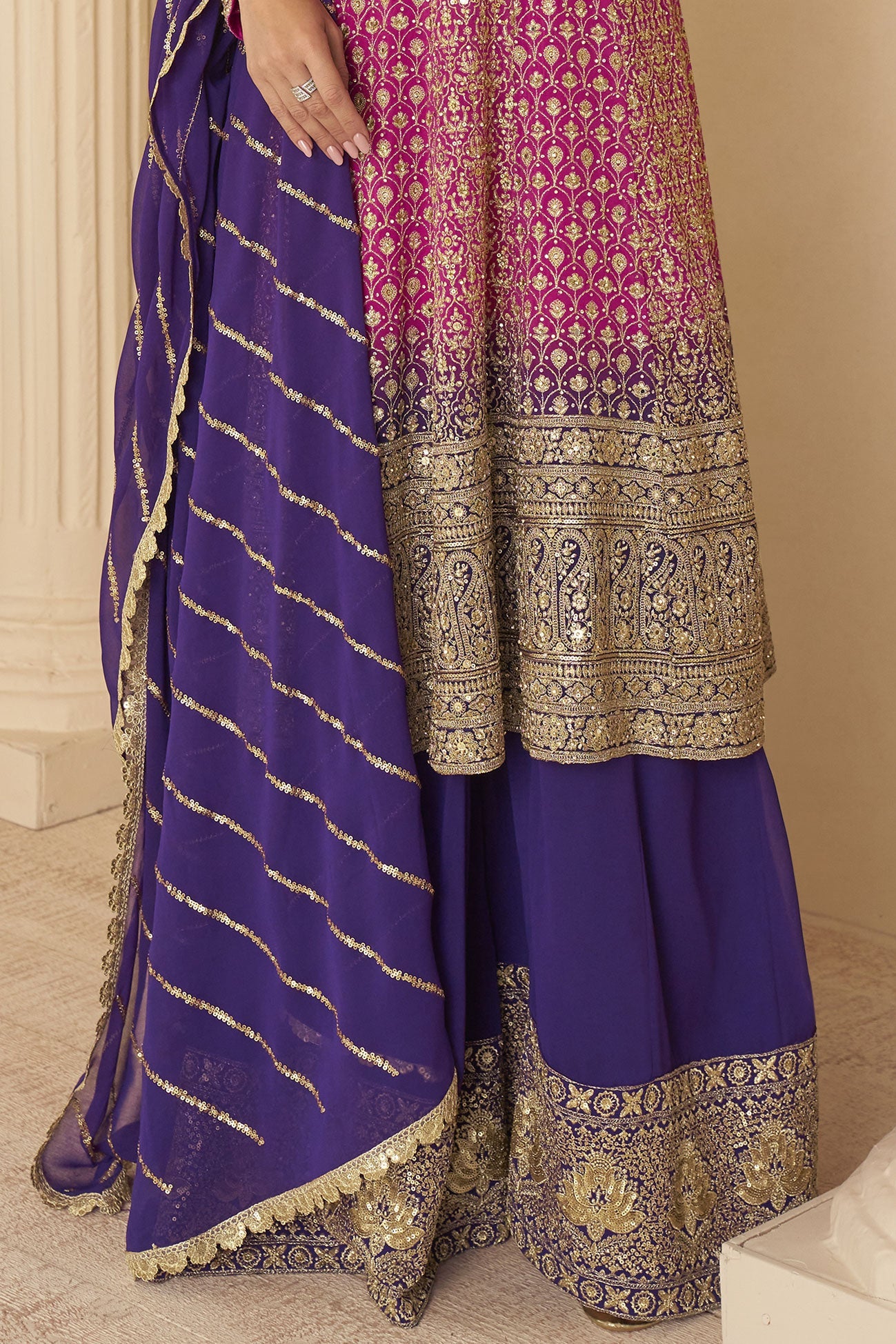 Pink Readymade Embroidered Georgette Suit-SS715_3_SareeButa.com