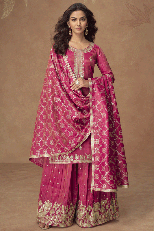 Pink Readymade Embroidered Simar Silk Suit-SS863_1_SareeButa.com