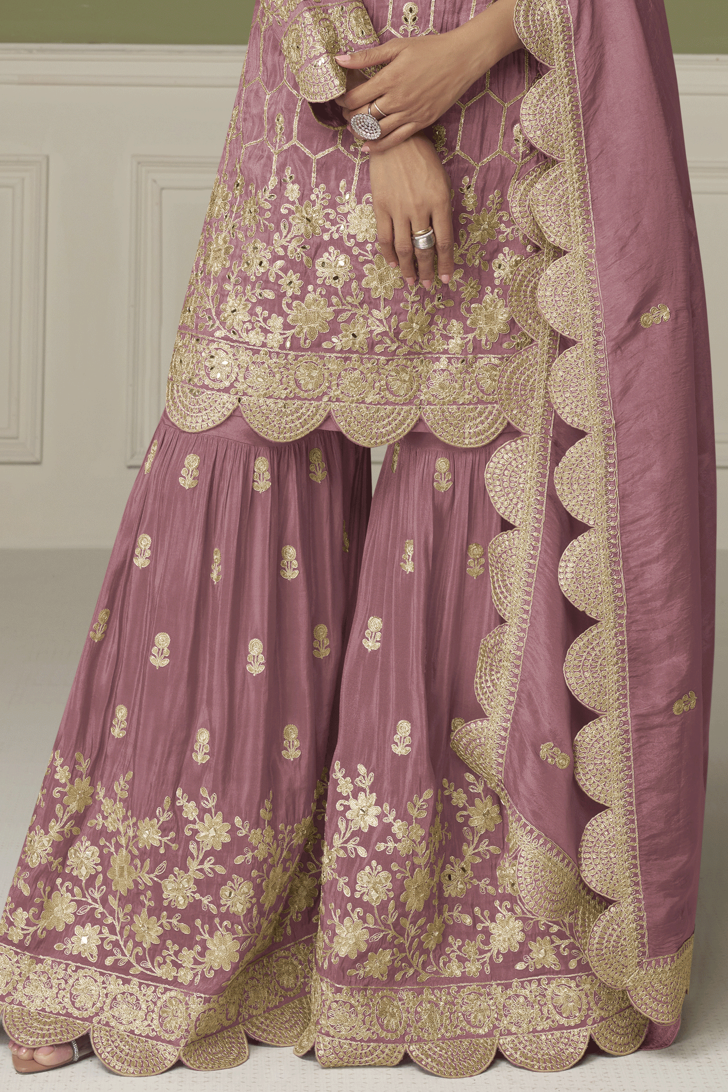 Pink Readymade Heavy Work Simar Silk Sharara Suit-SS883_3_SareeButa.com