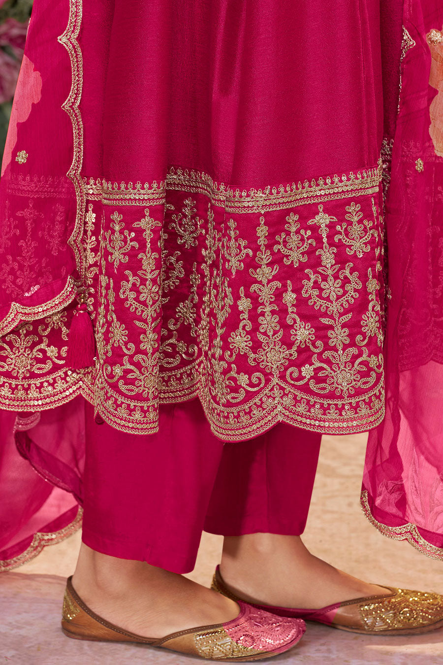Pink Readymade Silk Anarkali Suit-SS960_5_SareeButa.com