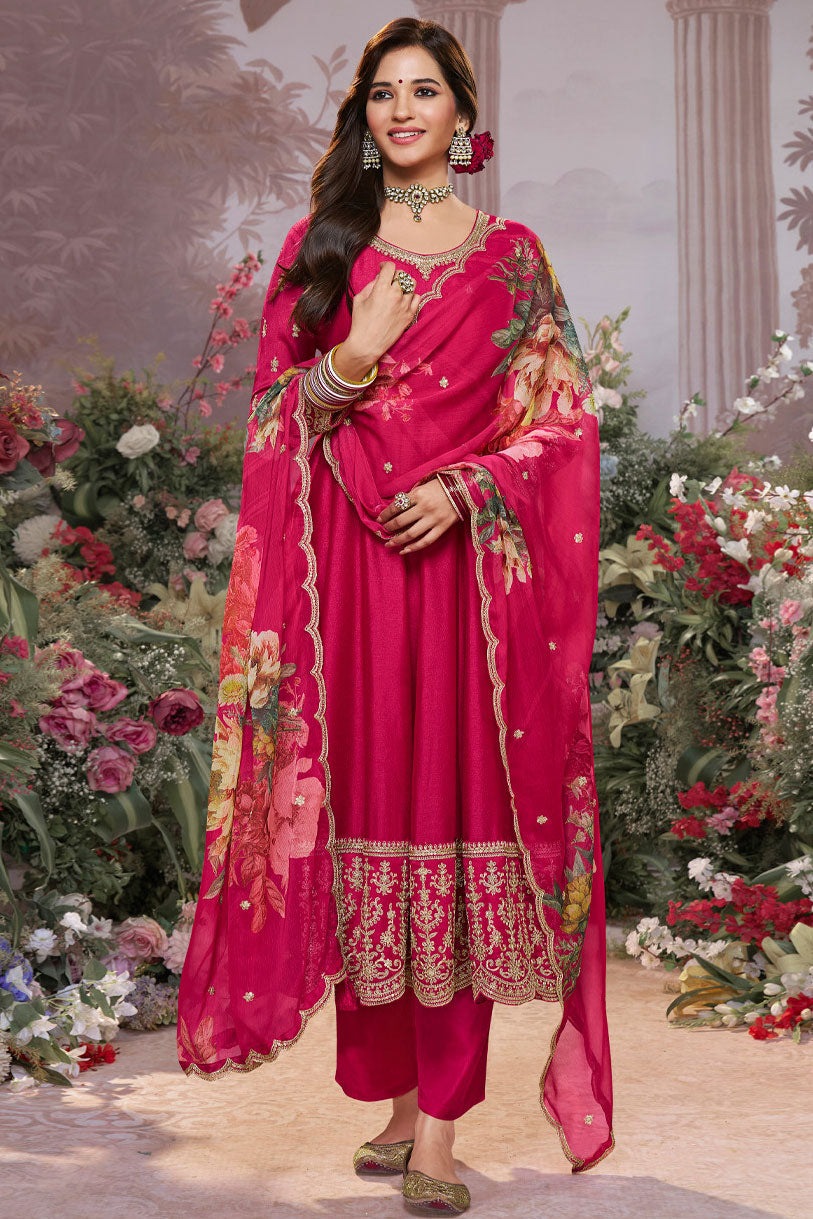 Pink Readymade Silk Anarkali Suit-SS960_7_SareeButa.com