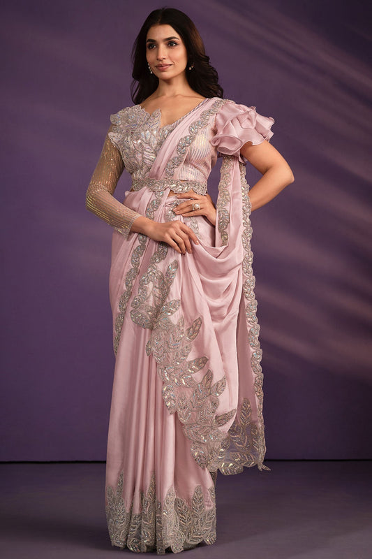 pink-satin-crepe-silk-readymade-saree-zb130233_1_SareeButa.com