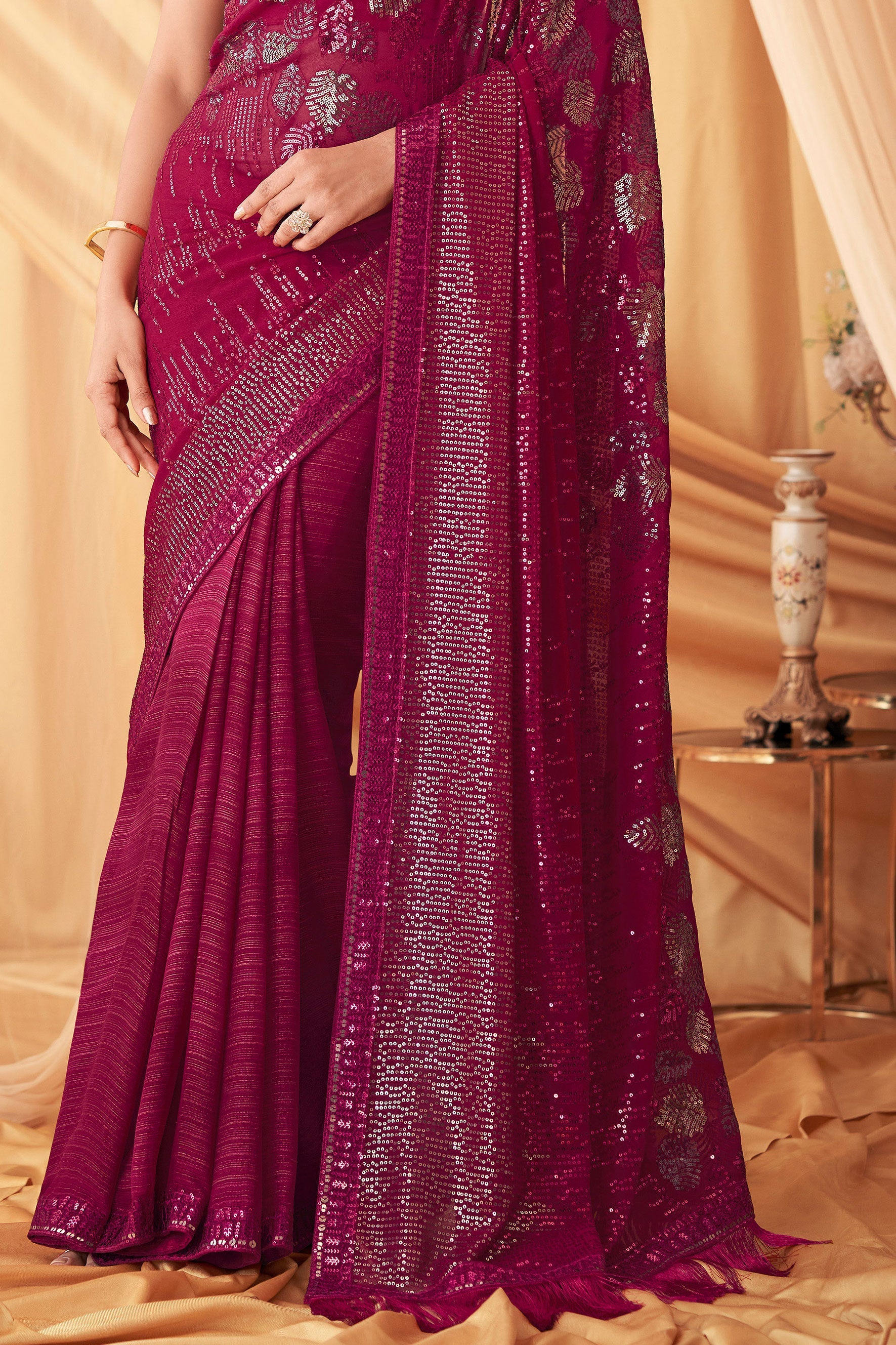 pink-sequined-satin-georgette-saree-zb131073_3_SareeButa.com