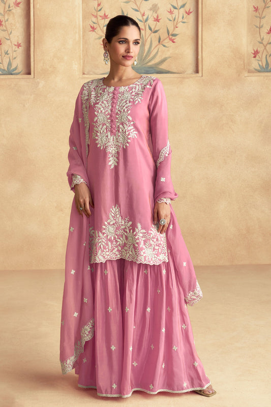 Pink Silk Readymade Sharara Suit-SS075_1_SareeButa.com