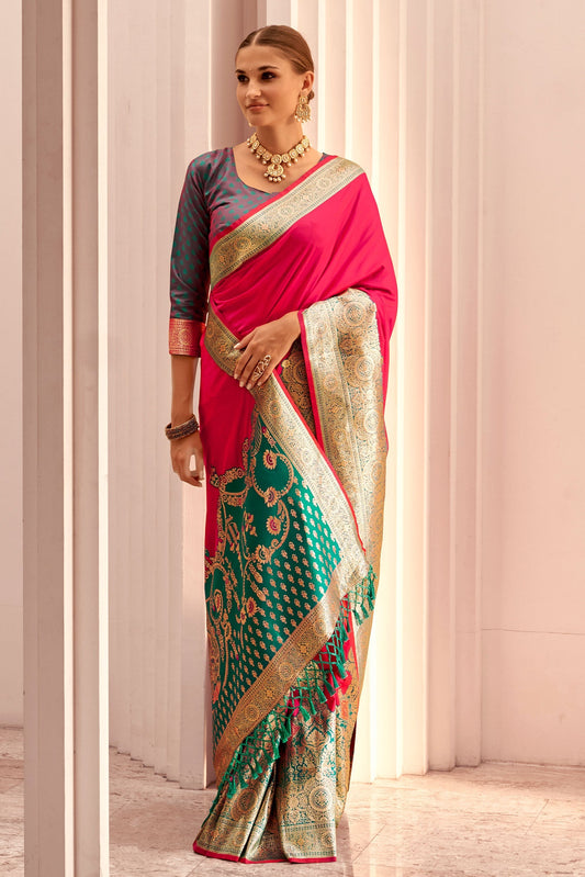 Pink Silk Saree-ZB133129_1_SareeButa.Com