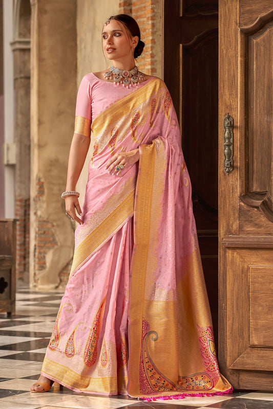 Pink Silk Saree-ZB133133_1_SareeButa.Com