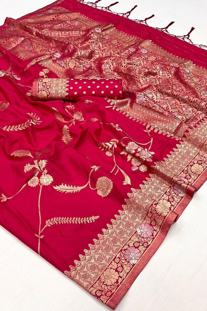 Pink Woven Georgette Saree-ZB133024_3_SareeButa.com