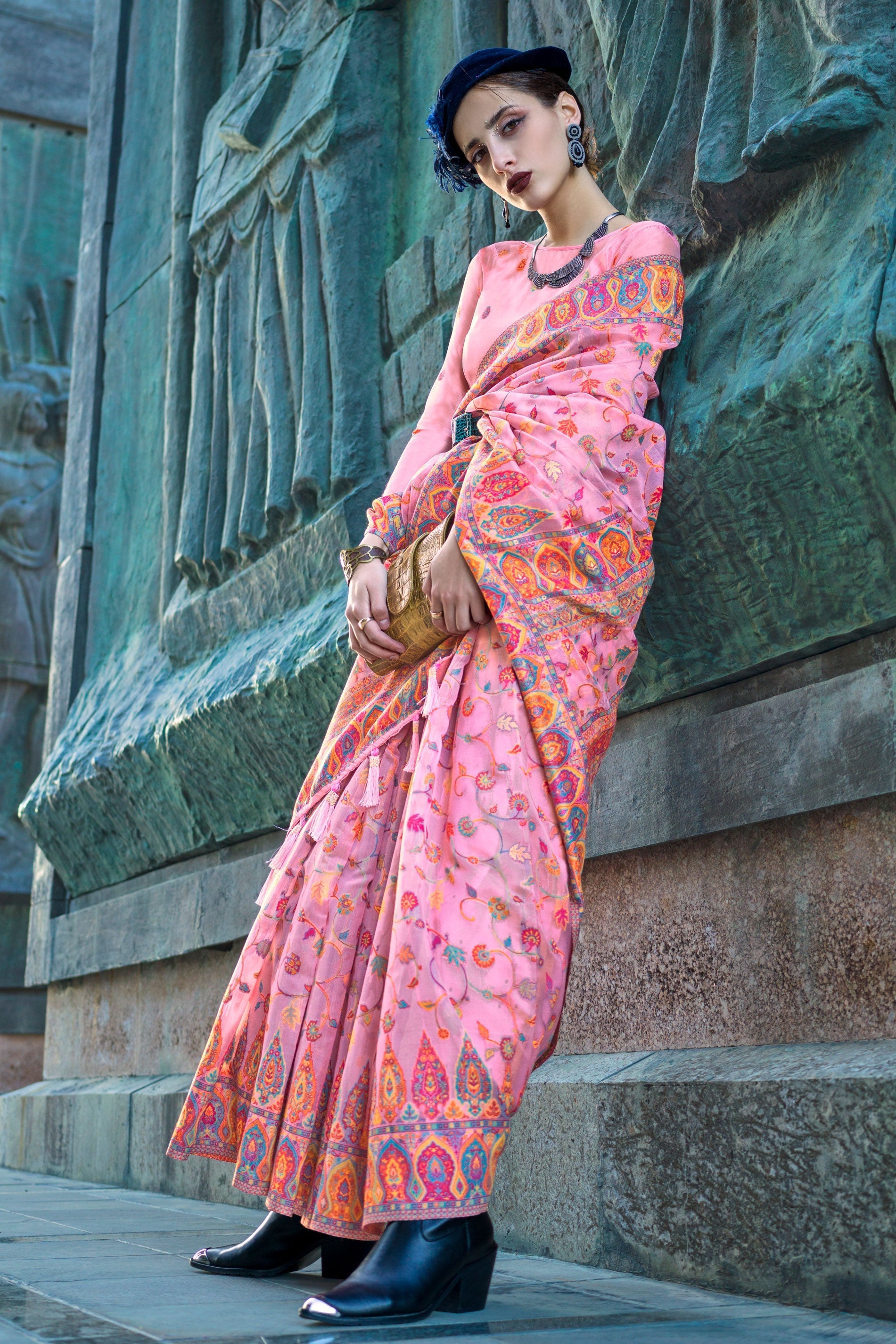 pink-woven-jamewar-kashmiri-organza-saree-zb130819_2_SareeButa.com