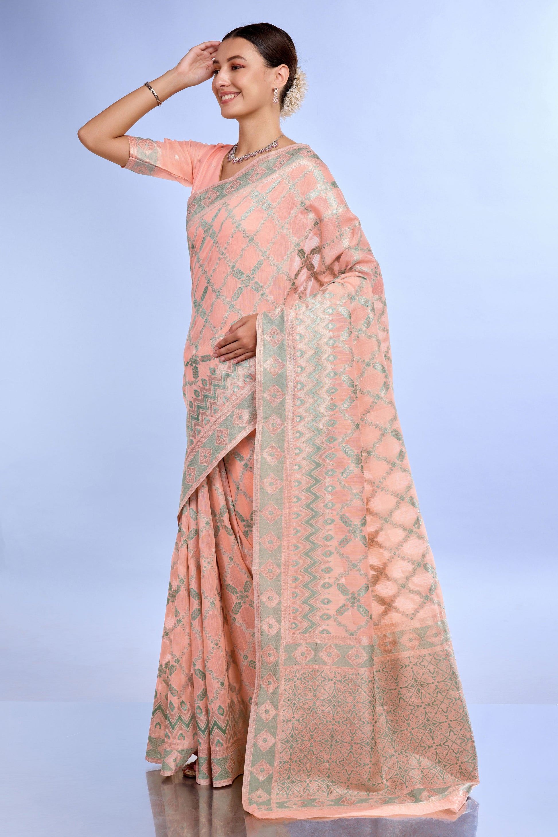 pink-woven-linen-saree-zb132201_4_SareeButa.com