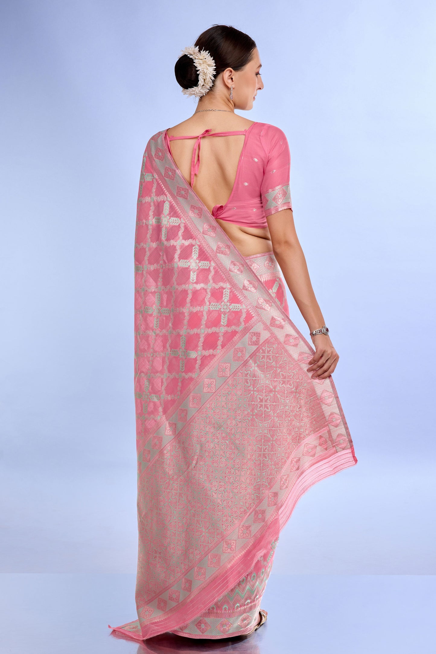 pink-woven-linen-saree-zb132203_2_SareeButa.com