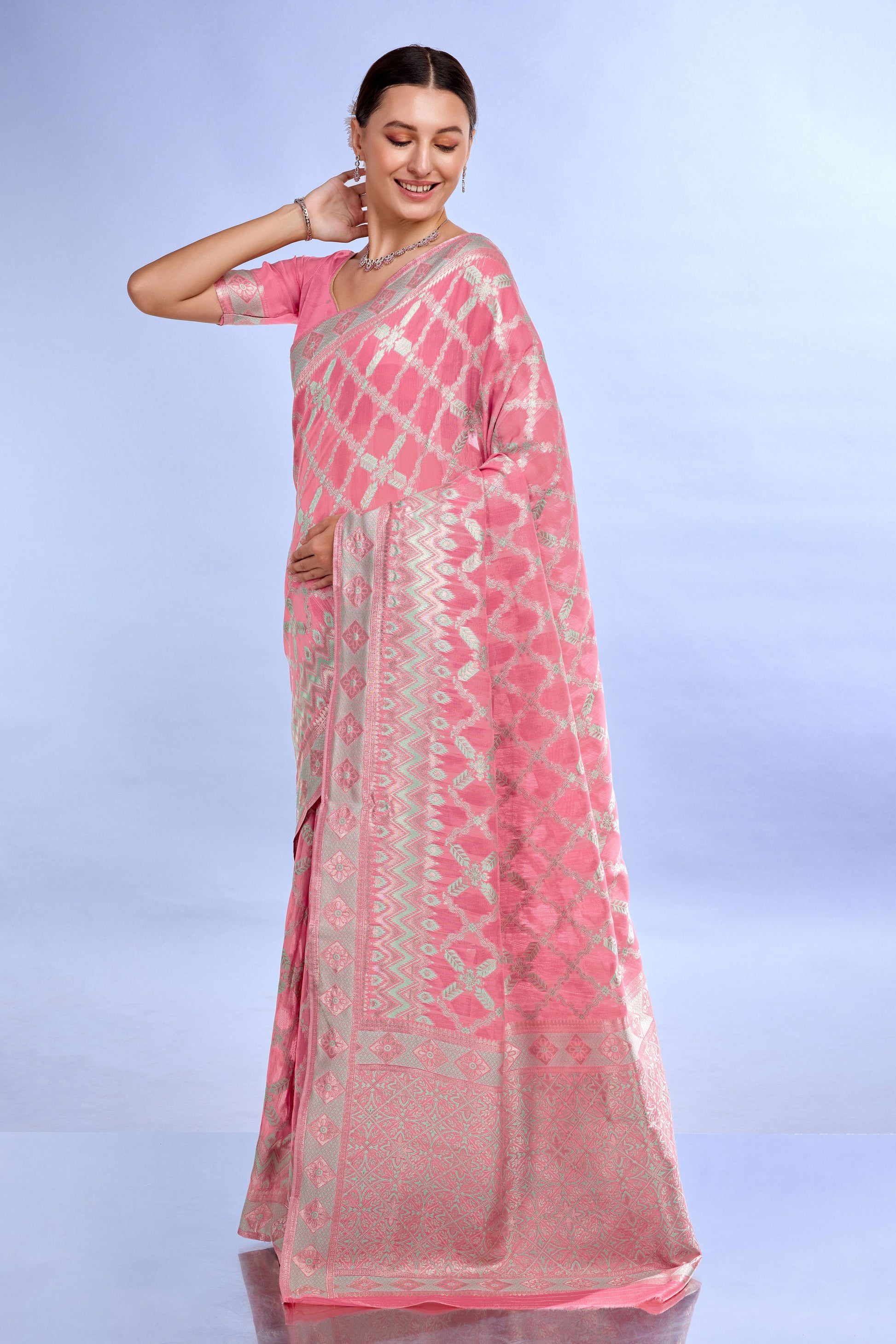 pink-woven-linen-saree-zb132203_4_SareeButa.com