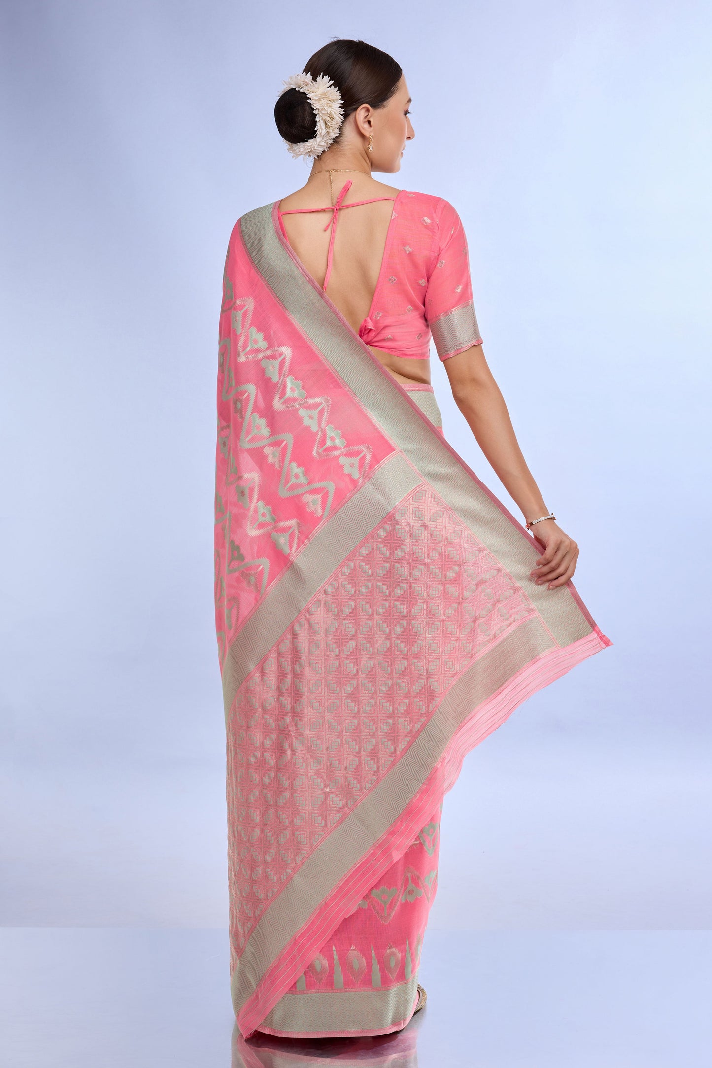 pink-woven-linen-saree-zb132208_2_SareeButa.com