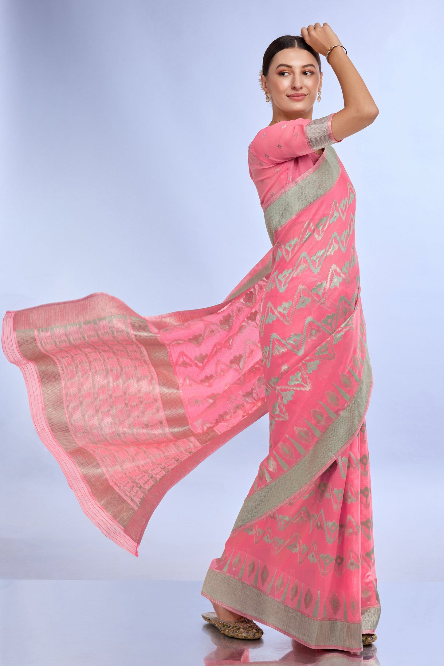 pink-woven-linen-saree-zb132208_3_SareeButa.com