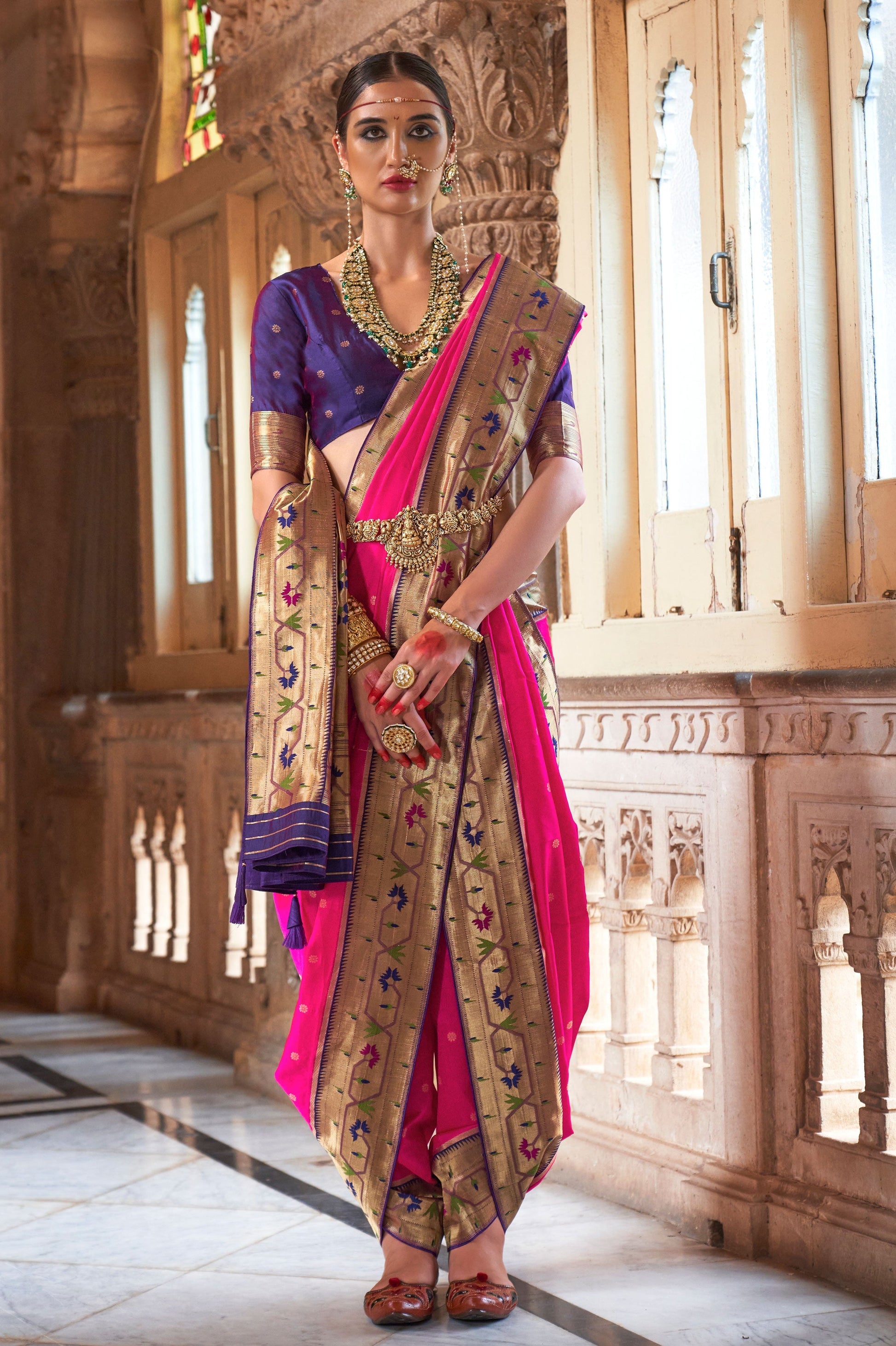 pink-woven-paithani-silk-saree-zb130984_2_SareeButa.com