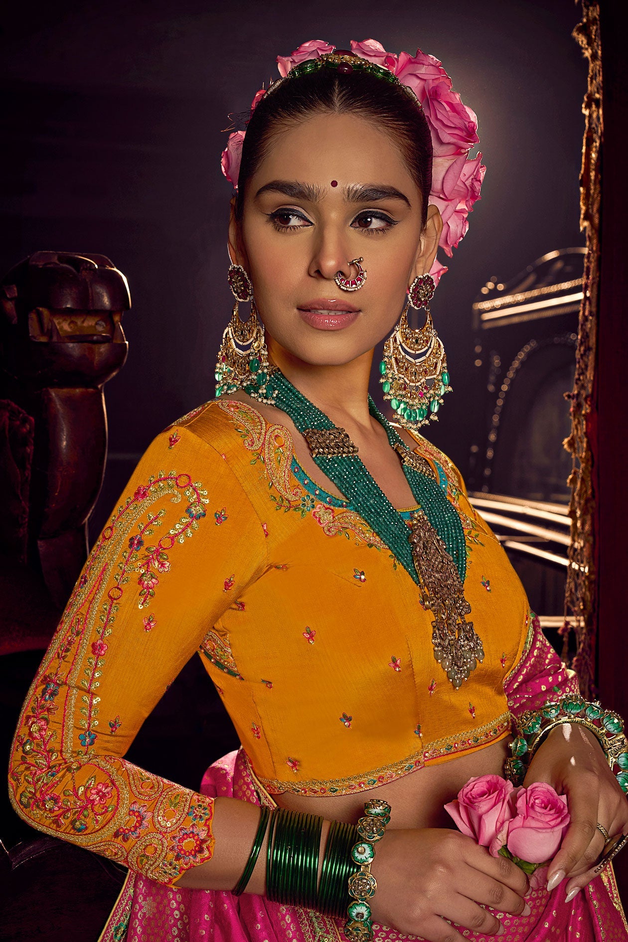 Pink Woven Pure Viscose Saree-ZB134046_3_SareeButa.com