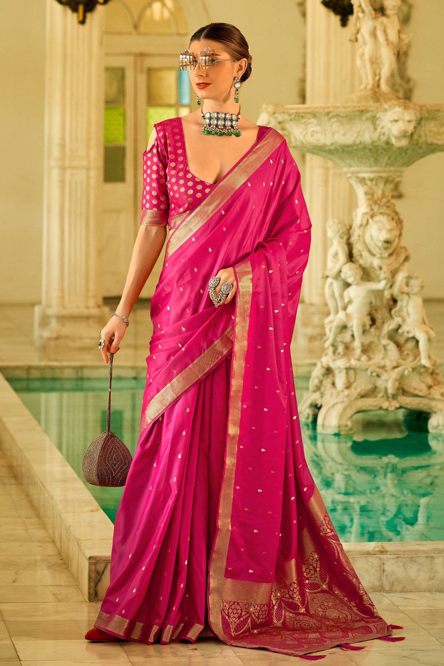 pink-woven-satin-silk-saree-zb131198_1_SareeButa.com