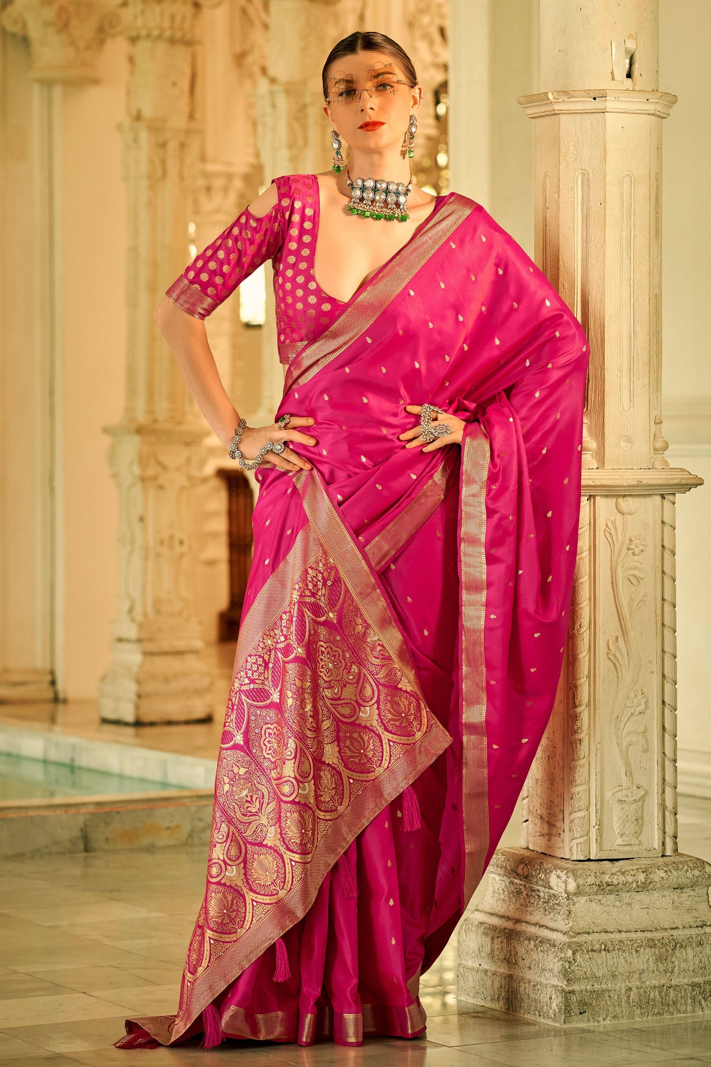 pink-woven-satin-silk-saree-zb131198_3_SareeButa.com