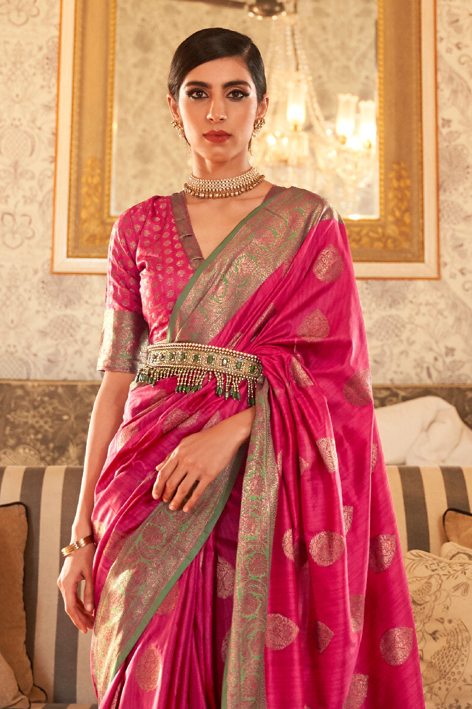 pink-woven-silk-saree-zb140048_2_SareeButa.com