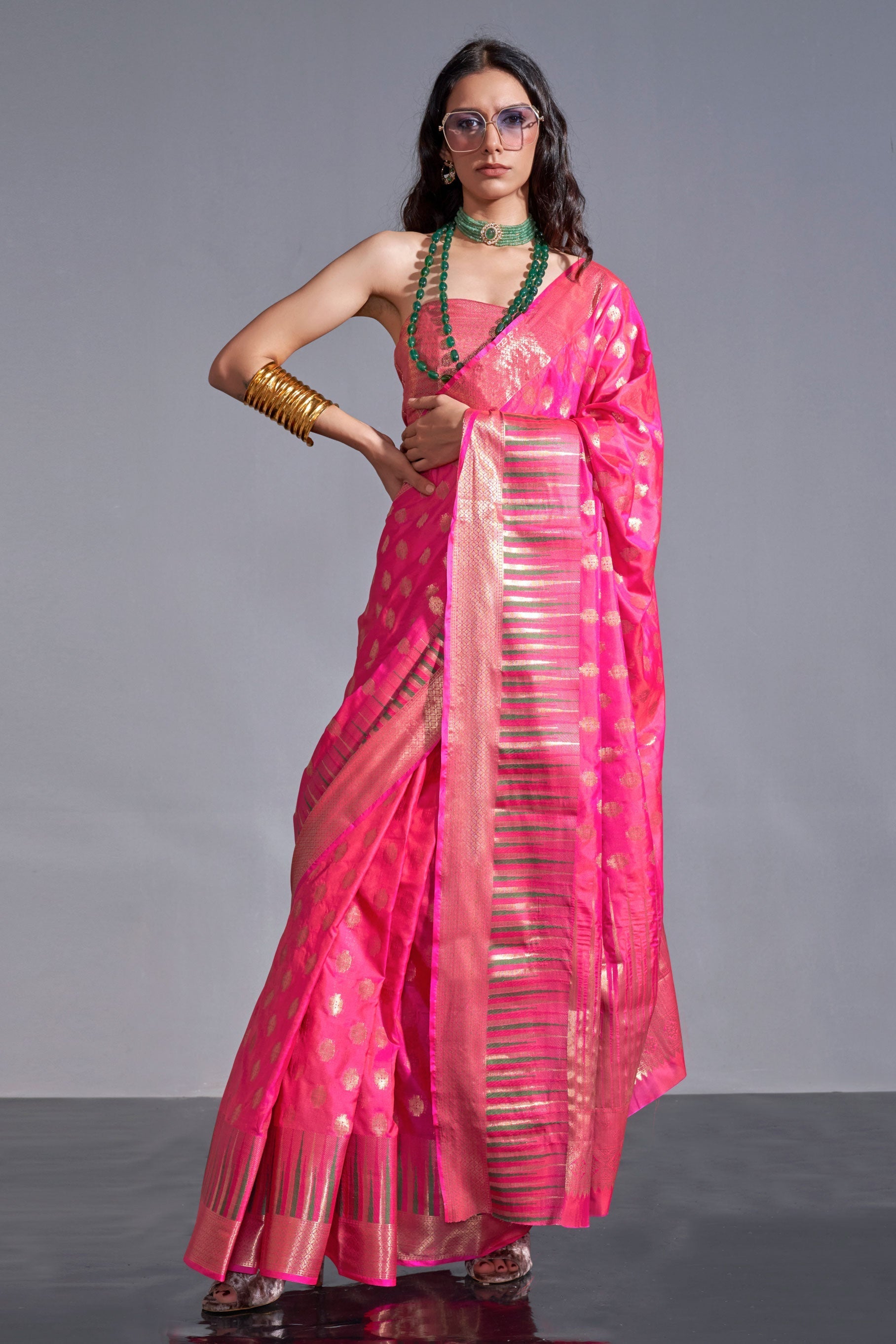 pink-woven-silk-saree-zb140536_1_SareeButa.com