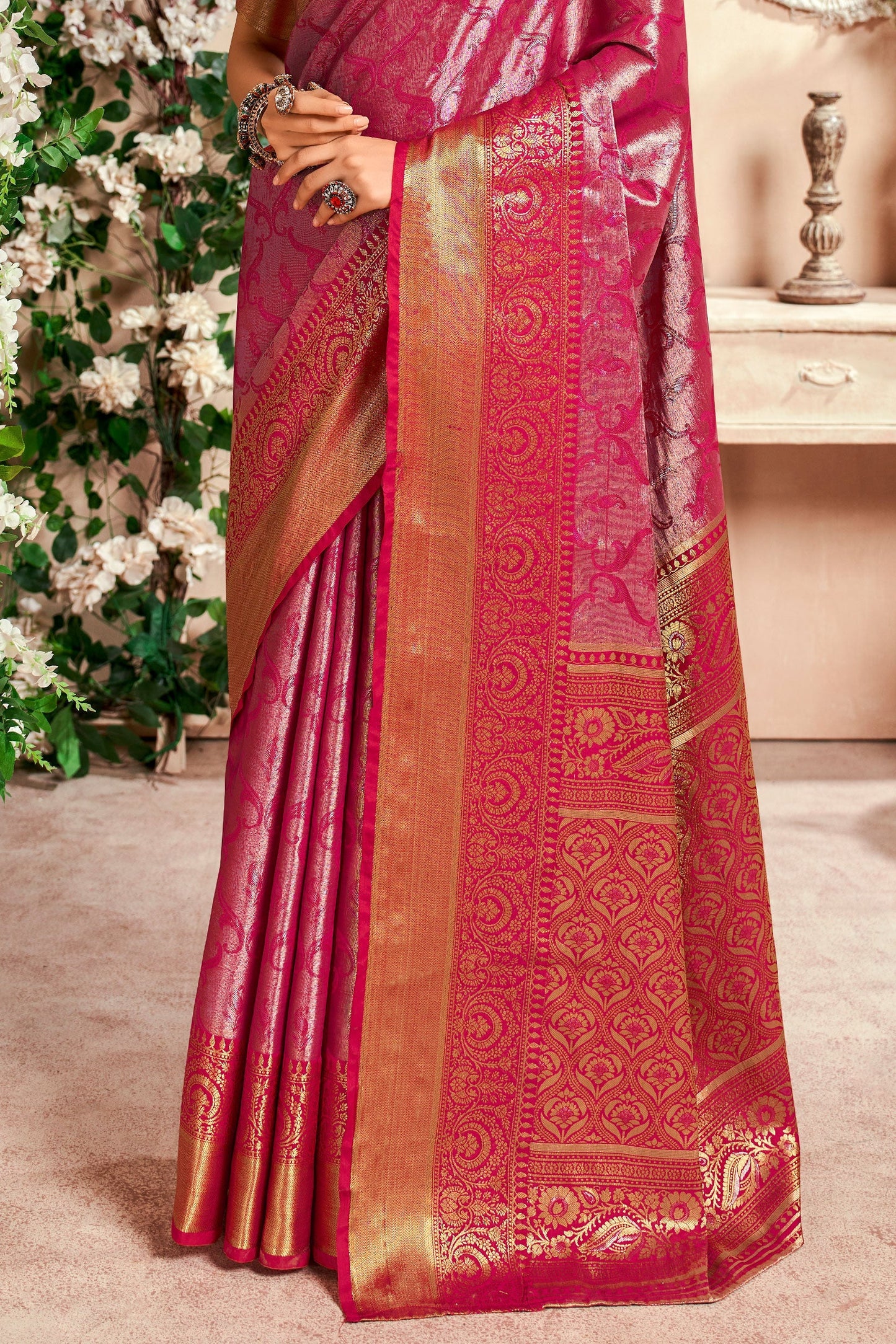 Pink Zari Work Silk Saree-ZB133064_3_SareeButa.com