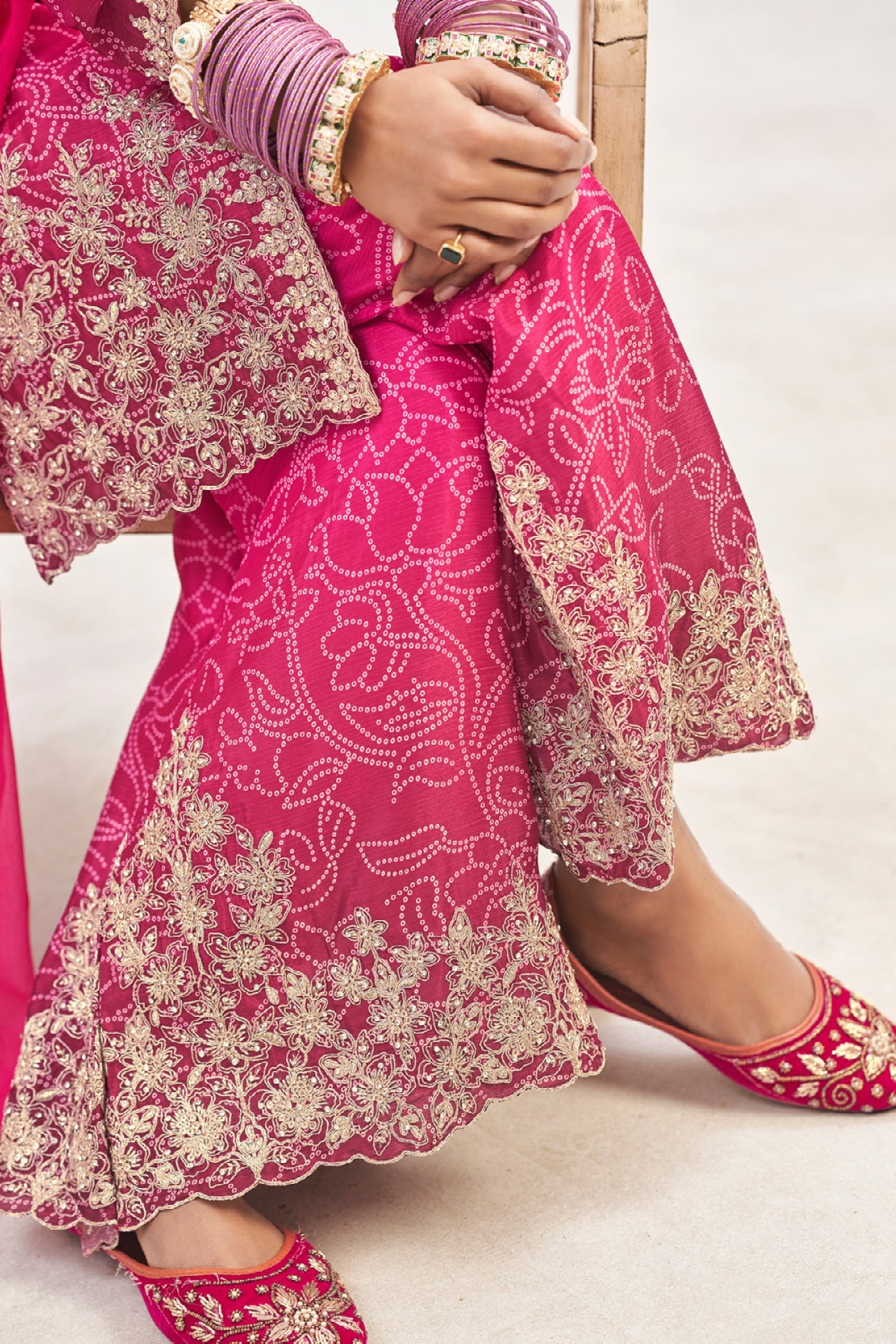 Pink 2-Tone Readymade Chinon Salwar Suit-SS685_3_SareeButa.com