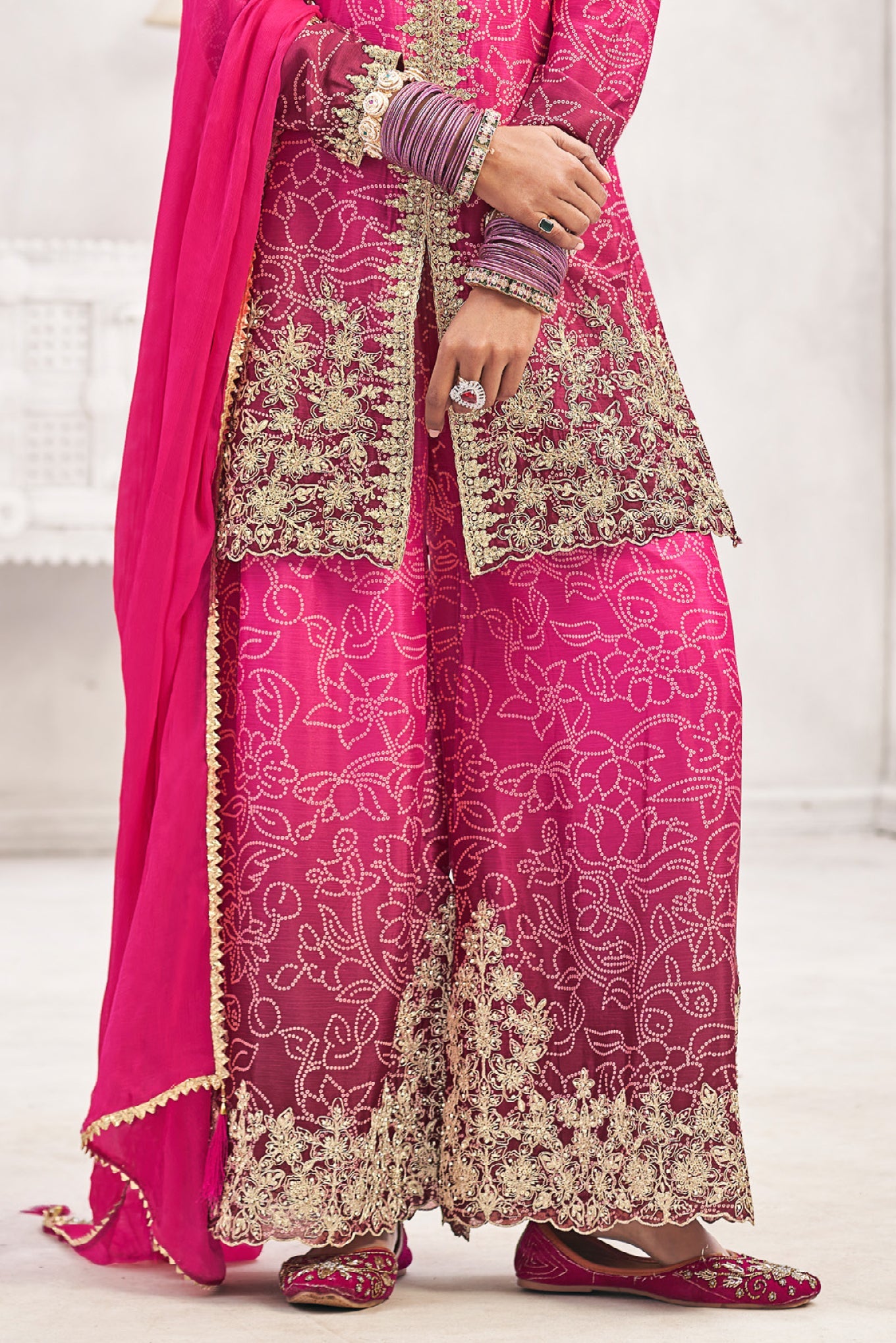 Pink 2-Tone Readymade Chinon Salwar Suit-SS685_4_SareeButa.com