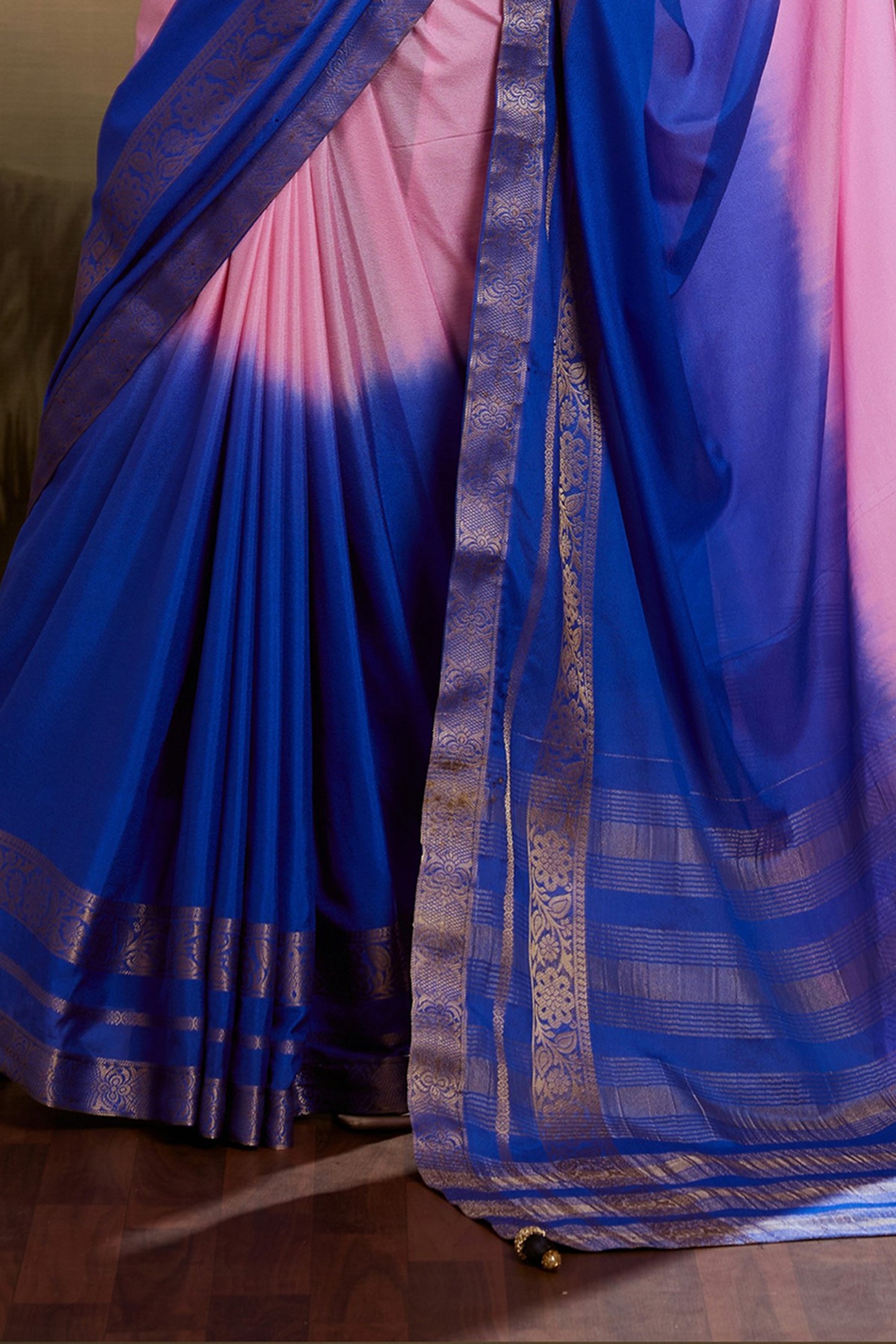 Pink And Blue Ombre Chiffon Saree-SAR12572_5_SareeButa.com