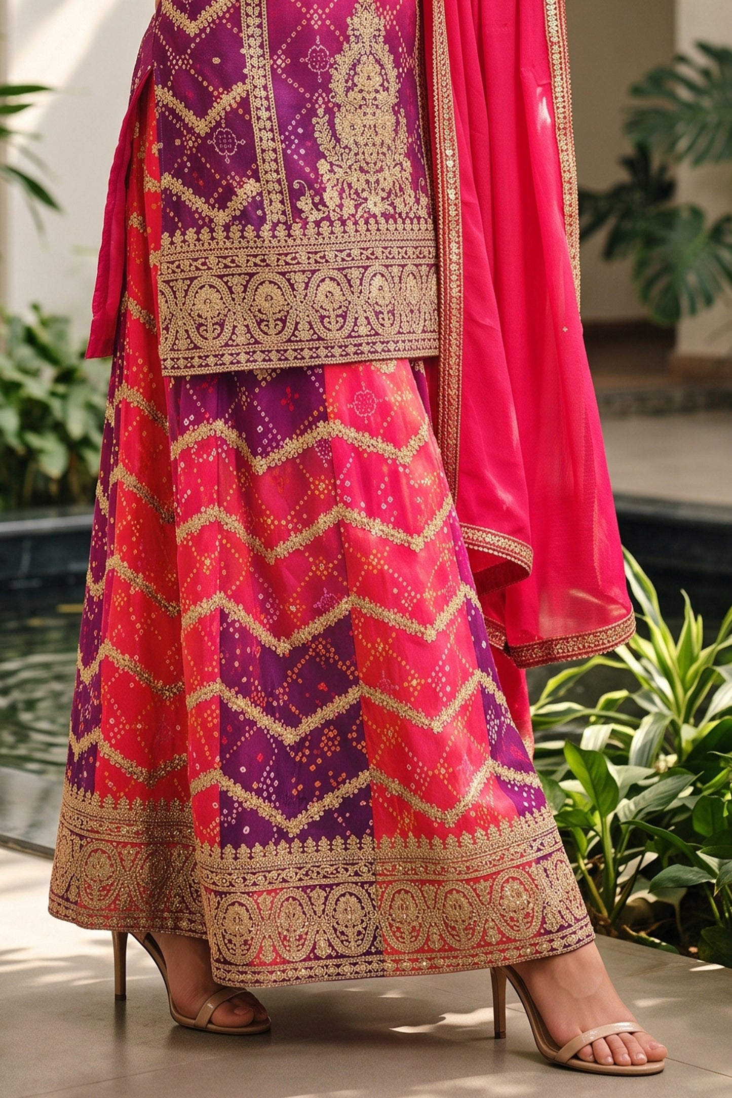 Pink And Purple Readymade Embroidered Chinon Suit-SAR12808_8_SareeButa.com
