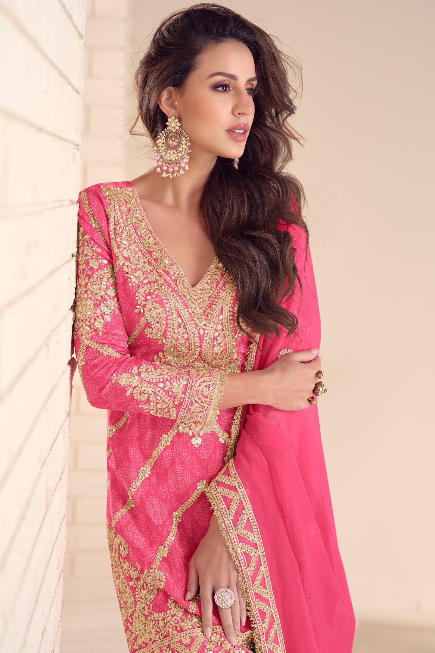 Pink Digital Print Chinon Suit with Embroidery-SS658_2_SareeButa.com