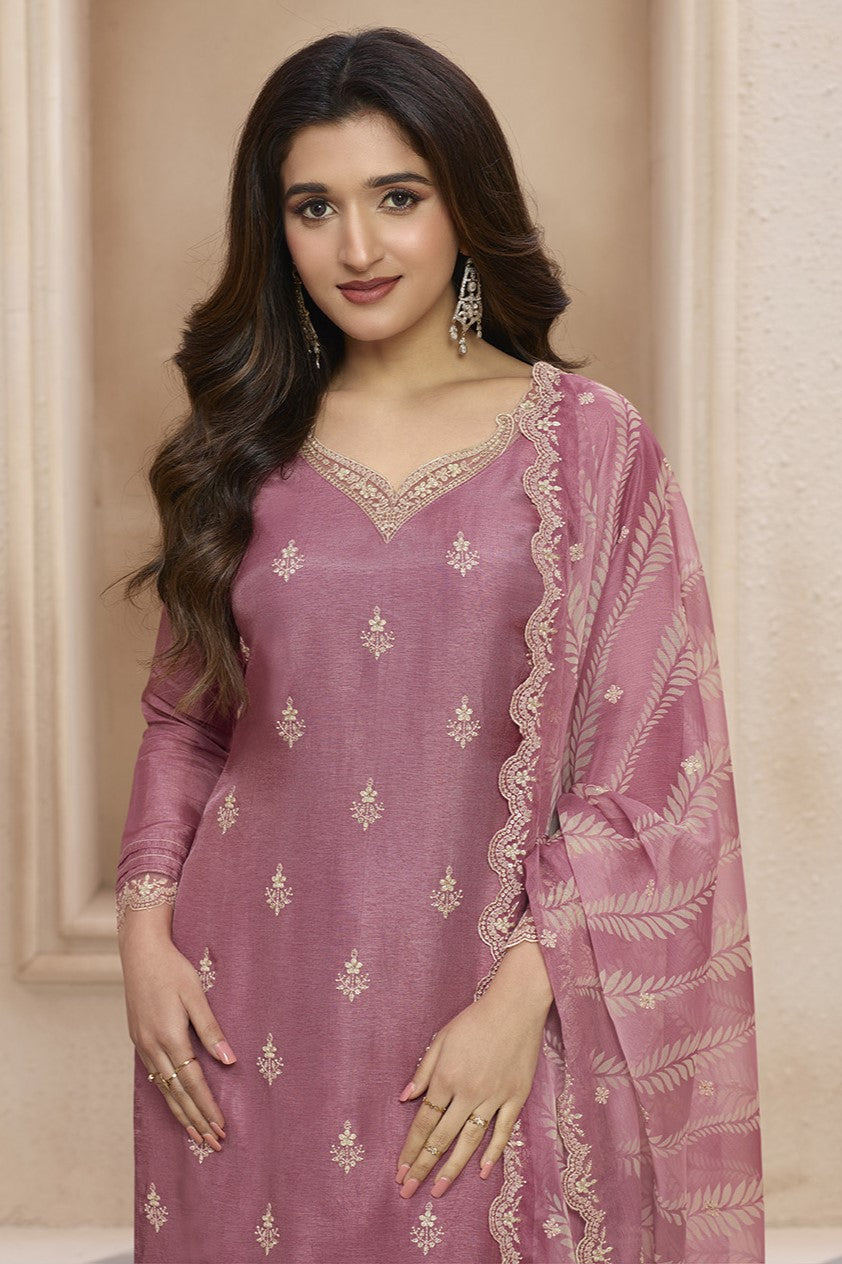 Pink Dola Silk Readymade Salwar Suit-SS151_2_SareeButa.com
