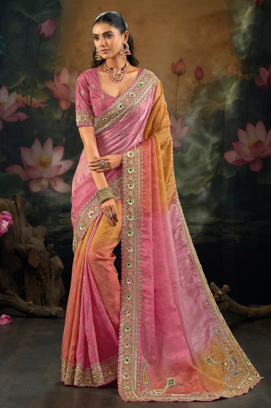 Pink Embroidered Crepe Silk Saree-SAR12288_1_SareeButa.com