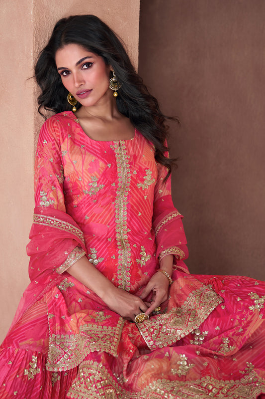 Pink Embroidered Georgette Sharara Suit-SAR12812_2_SareeButa.com