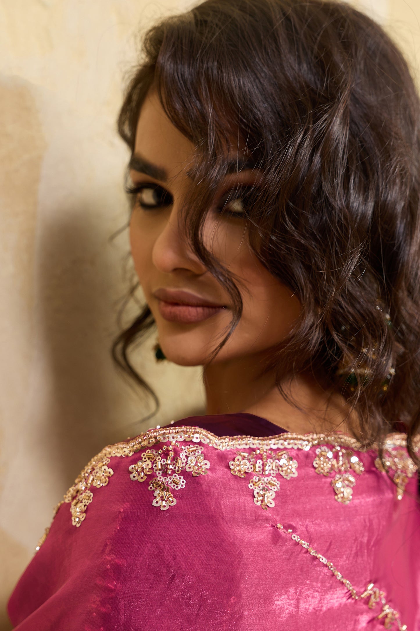 Pink Embroidered Metallic Satin Saree-SAR12530_2_SareeButa.com