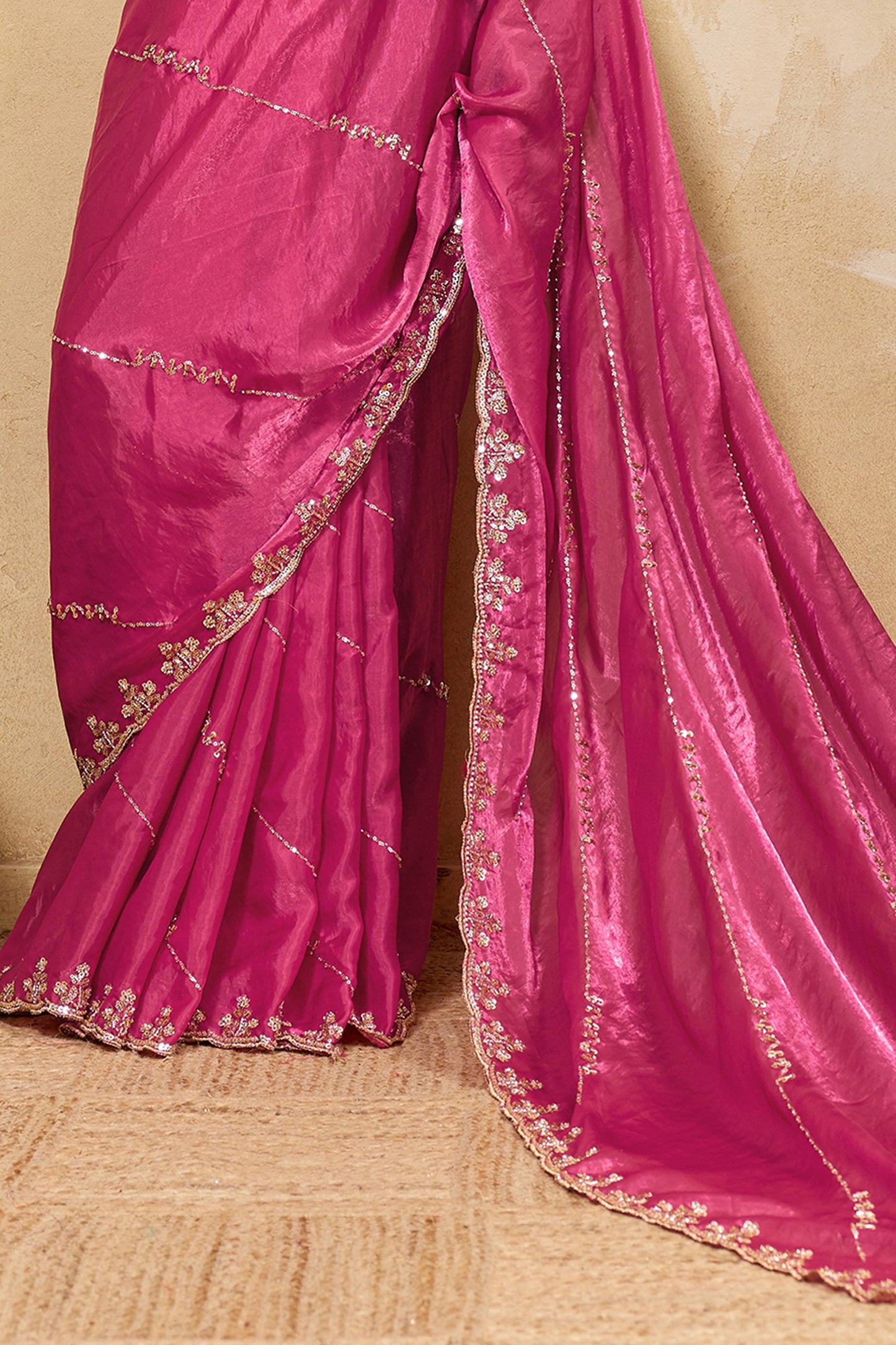 Pink Embroidered Metallic Satin Saree-SAR12530_5_SareeButa.com