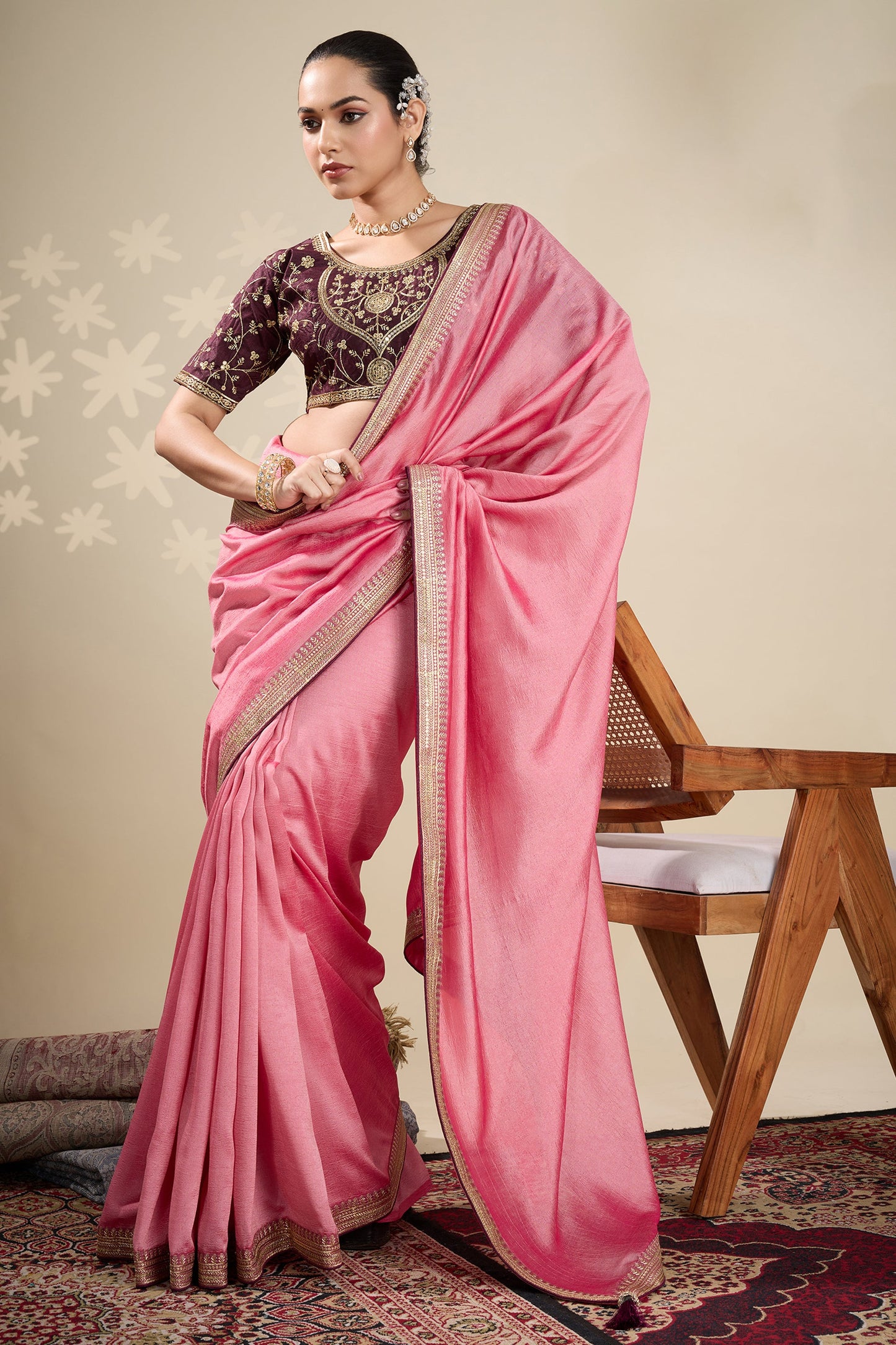 Pink Embroidered Silk Saree-SAR10634_3_SareeButa.com