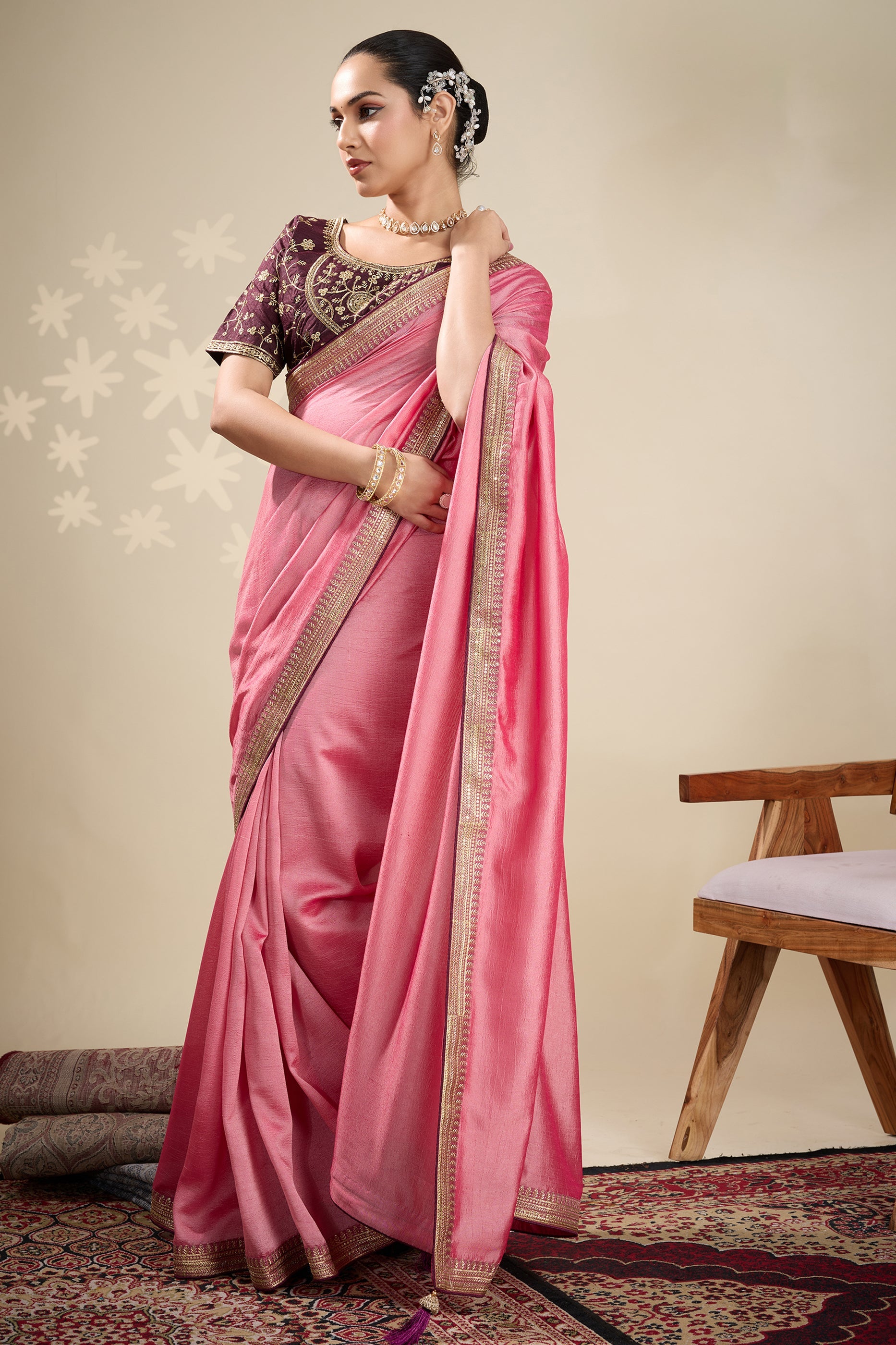 Pink Embroidered Silk Saree-SAR10634_4_SareeButa.com