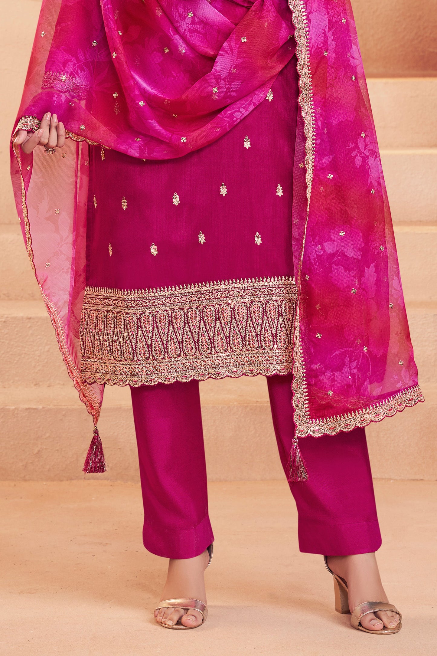 Pink Embroidered Silk Suit-SAR11733_4_SareeButa.com