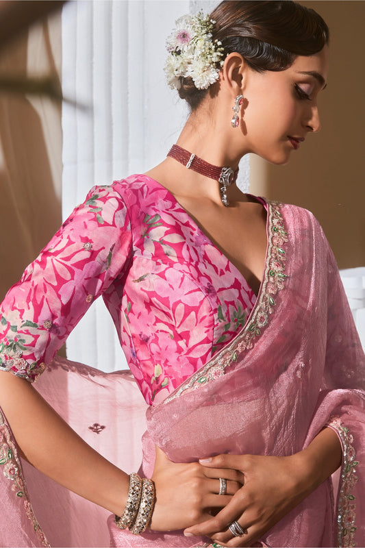 Pink Embroidered Tissue Silk Saree-SAR10224_2_SareeButa.com