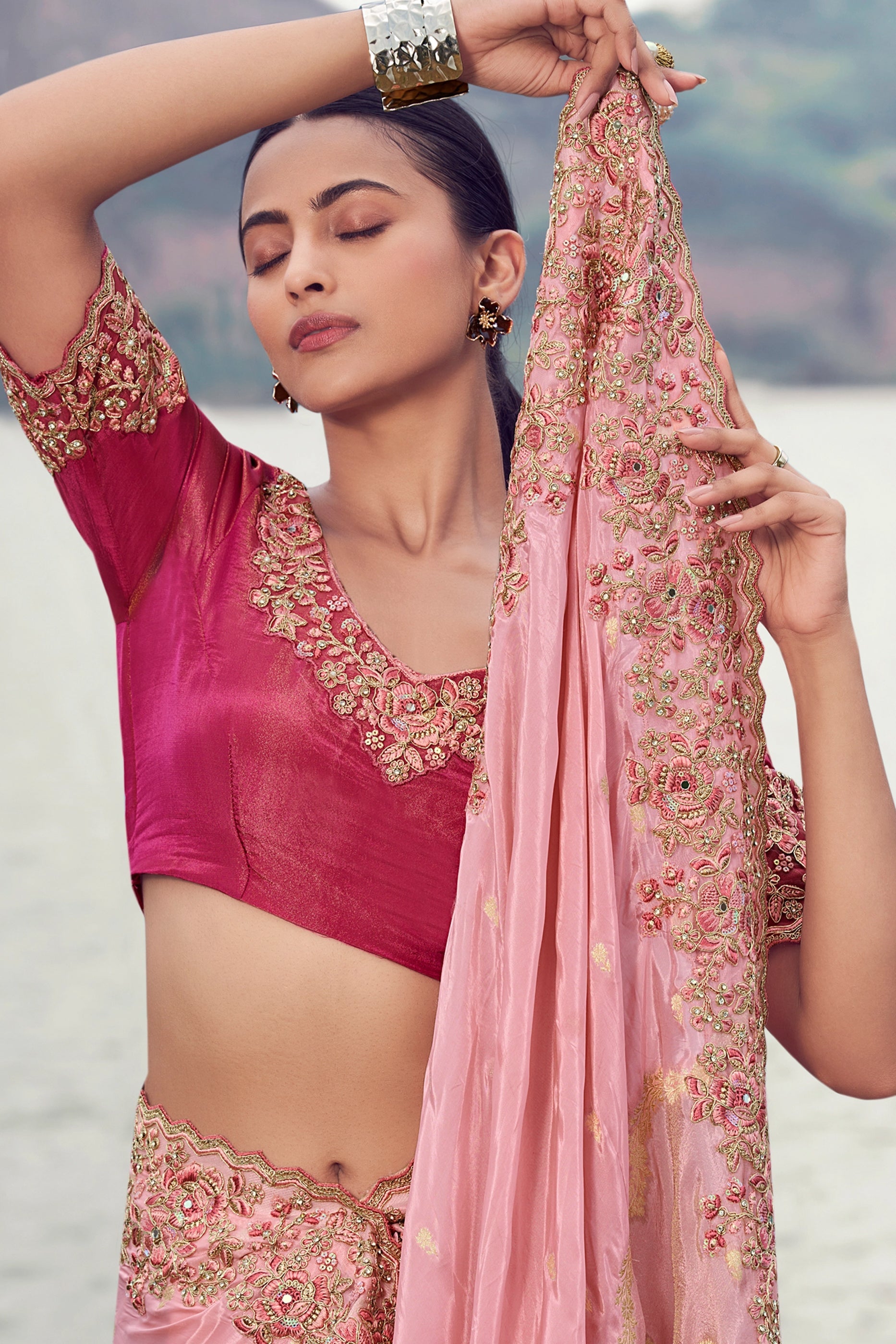 Pink Embroidered Tissue Silk Saree-SAR11011_2_SareeButa.com