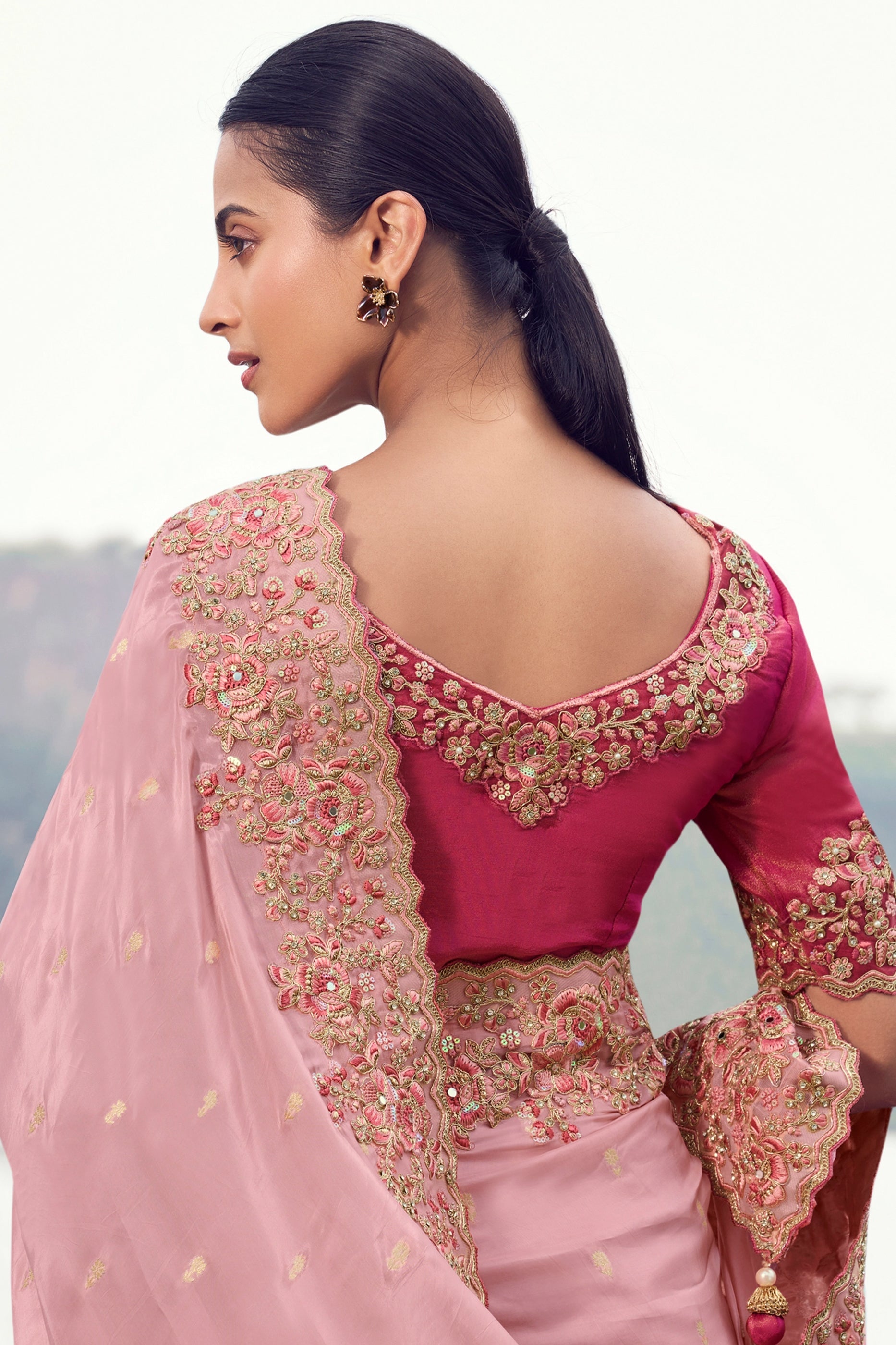 Pink Embroidered Tissue Silk Saree-SAR11011_3_SareeButa.com