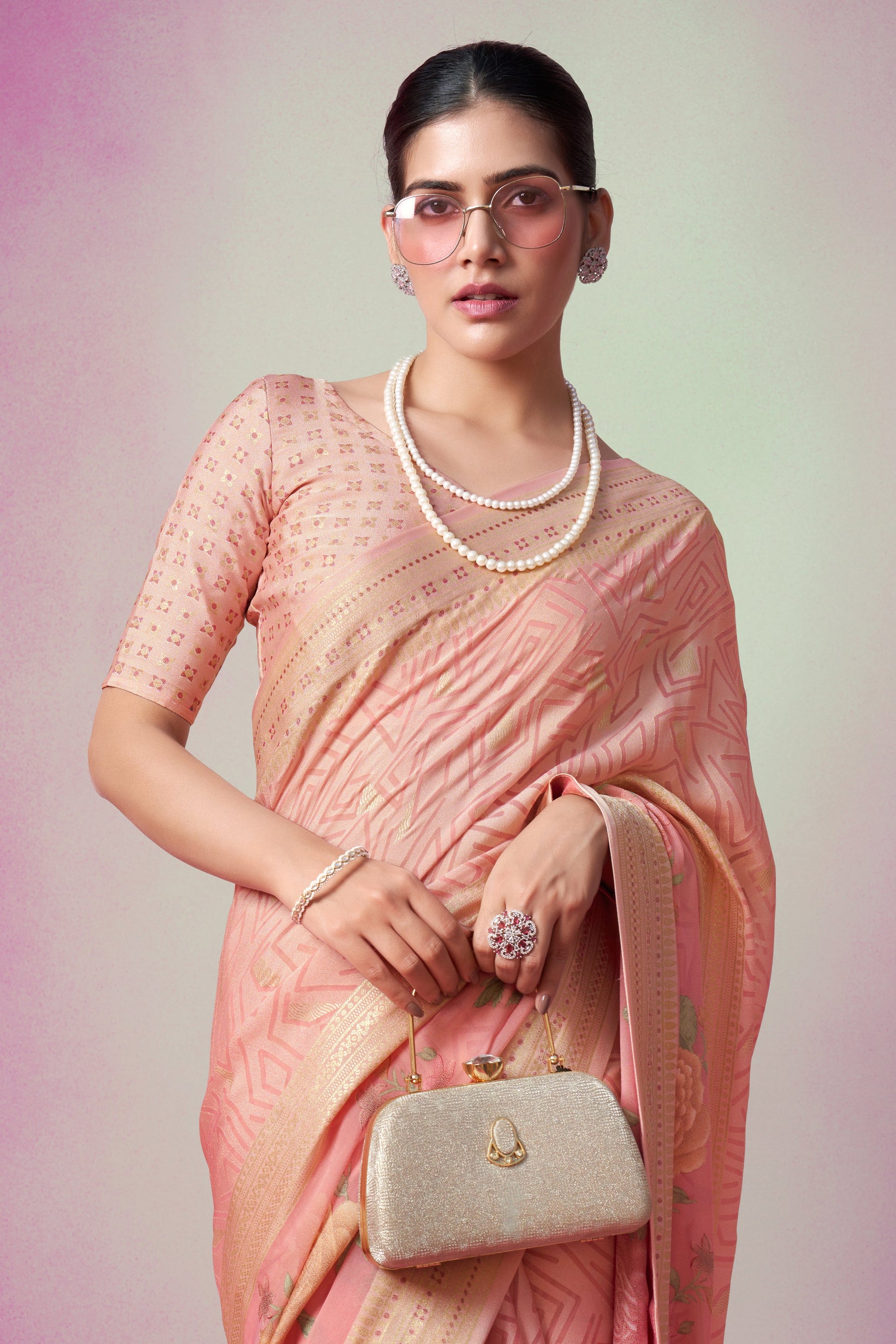 Pink Georgette Brasso Saree-ZB134172_2_SareeButa.com
