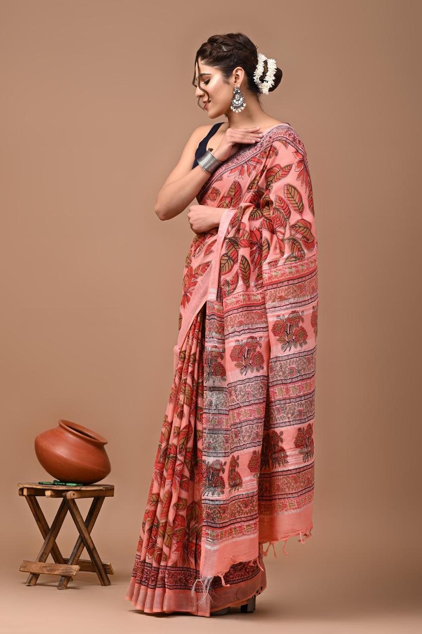pink-handblock-print-cotton-linen-saree-zb132559_2_SareeButa.com
